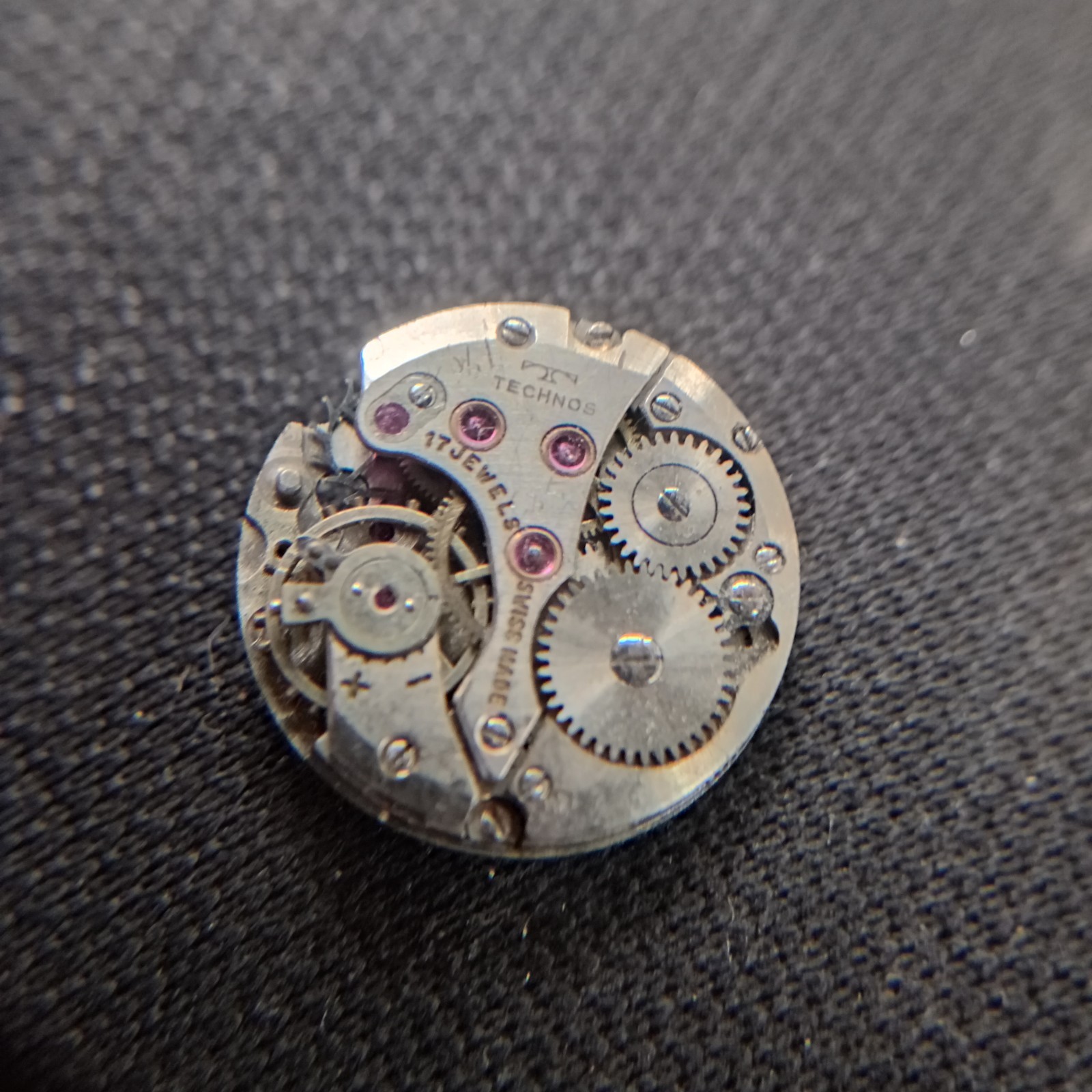 Four Pieces Lot of Vintage Swiss Movements for ladies, Technos, Benrus, Roamer
