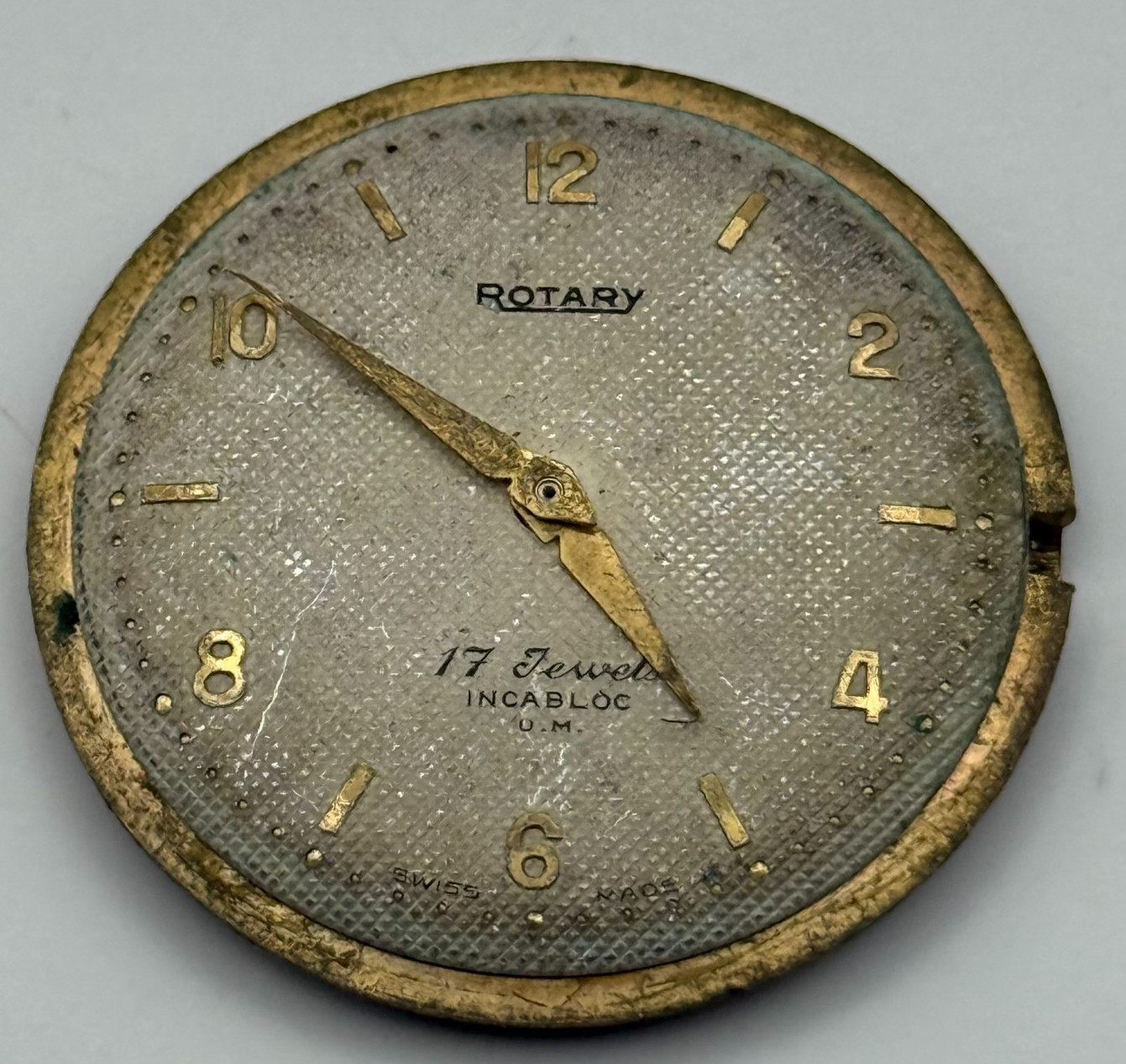 ETA 2370 Watch Movement Rotary Manual Wind Vintage Swiss Parts Repair 31.3mm