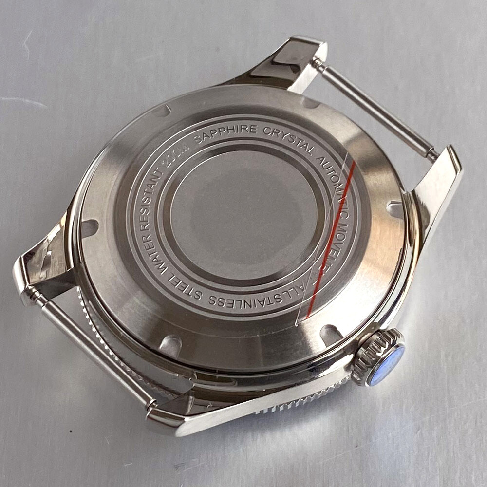 40mm 20ATM Diving Watch Case Chapter Ring Fit NH34 GMT NH34A 29mm Lume Dial