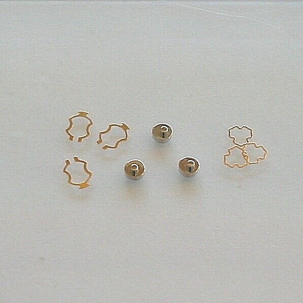 ETA 2640, 2661, 2668, 2671, 2678, 2688, 6 each regulator screw, Incabloc springs