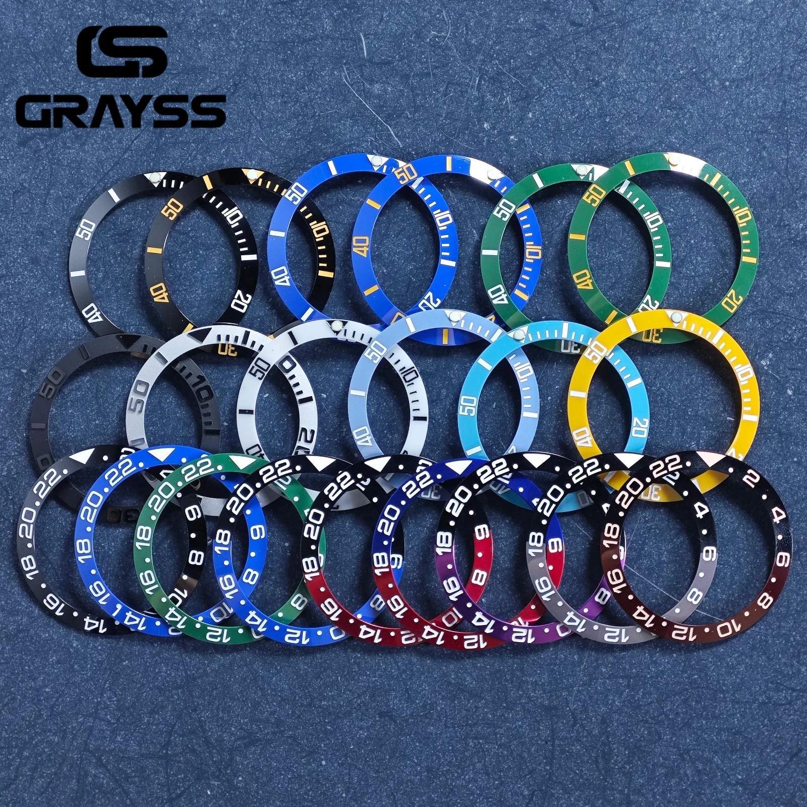 38mm Watch Bezel Insert 30.5mm Ceramic Aluminum Diver Ring Replacement Mod