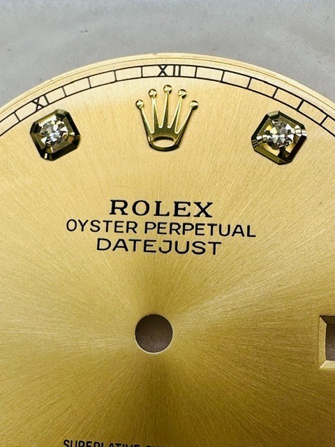 Authentic Rolex Factory Champagne Diamond Dial for Datejust 41 126333 126303
