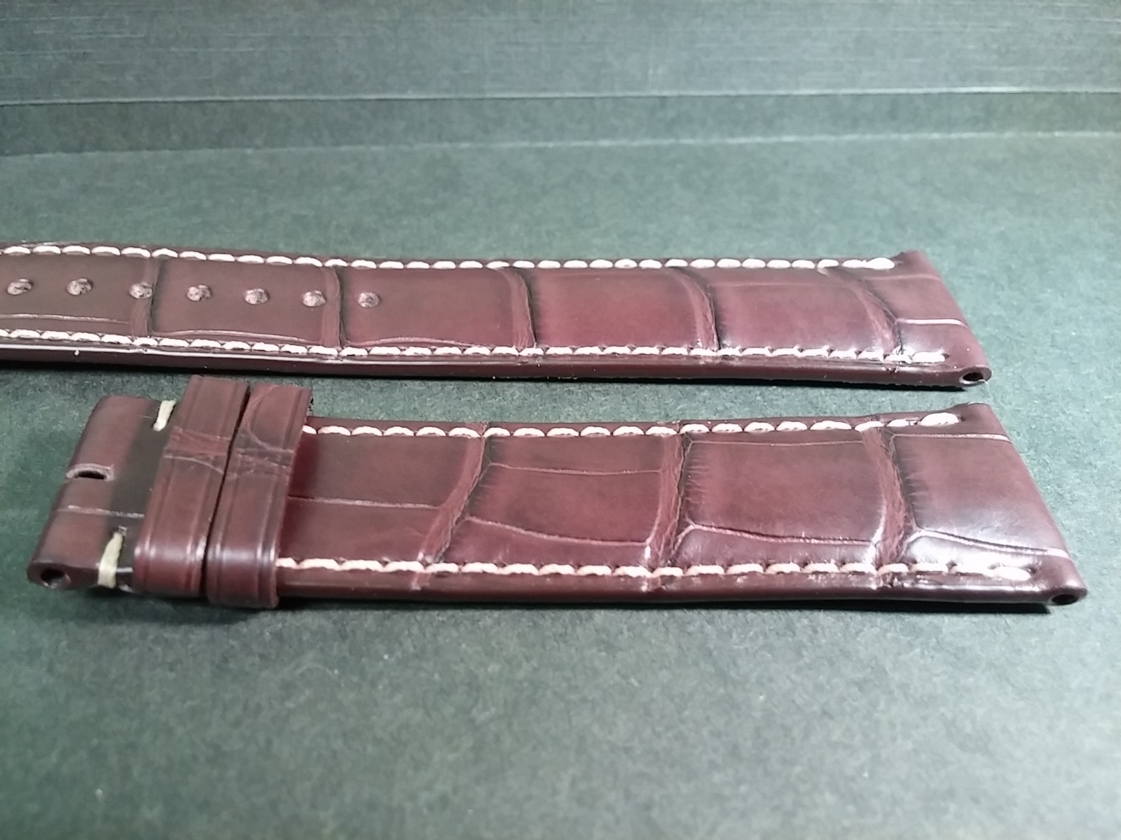 Montblanc Dark Brown Alligator Watch Band, 21/18mm, Genuine, new