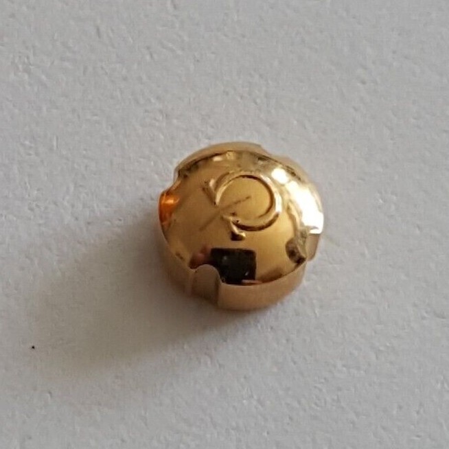 Omega Water Resistant Gold Plated Crown Part Number 42023