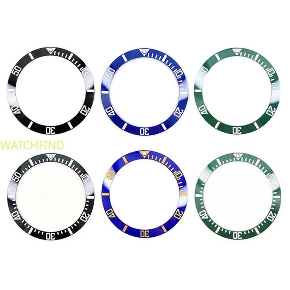 Sloped Blue Ceramic Watch Bezel Insert for MDV-106 106A 107 Watch Diver Sports