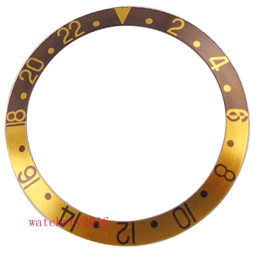 38mm black blue red Aluminum alloy bezel insert for 40mm SUB parnis mens watch