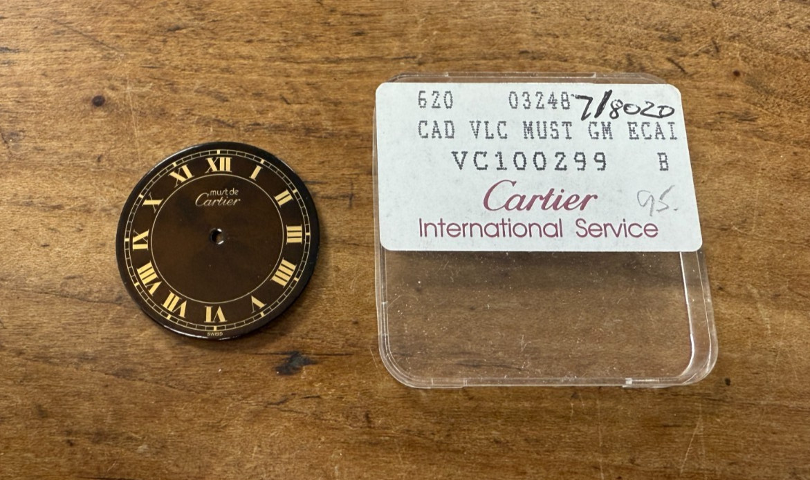 Used Cartier Must GM Brown & Gold Color Spider Dial #VC100299 26mm Diameter