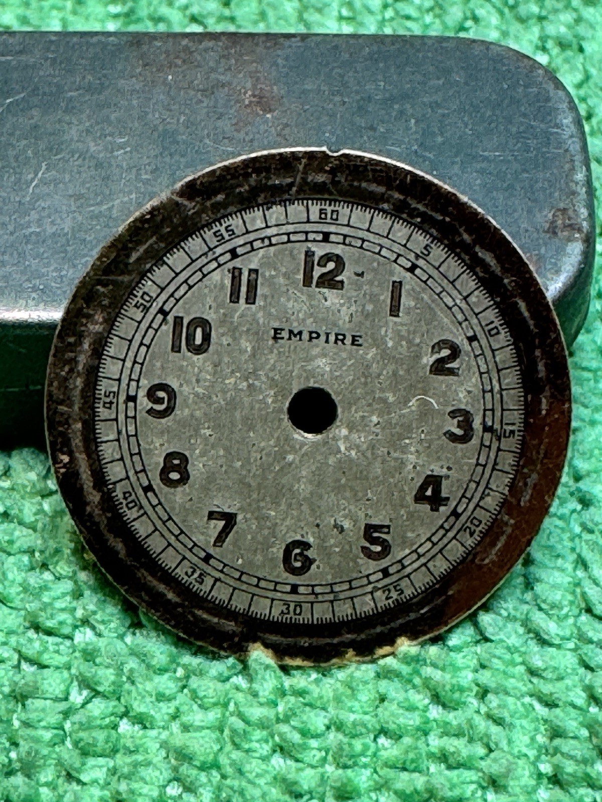 Vintage Empire White Watch Dial 18mm With Dial Legs At 11&4 O’clock Position