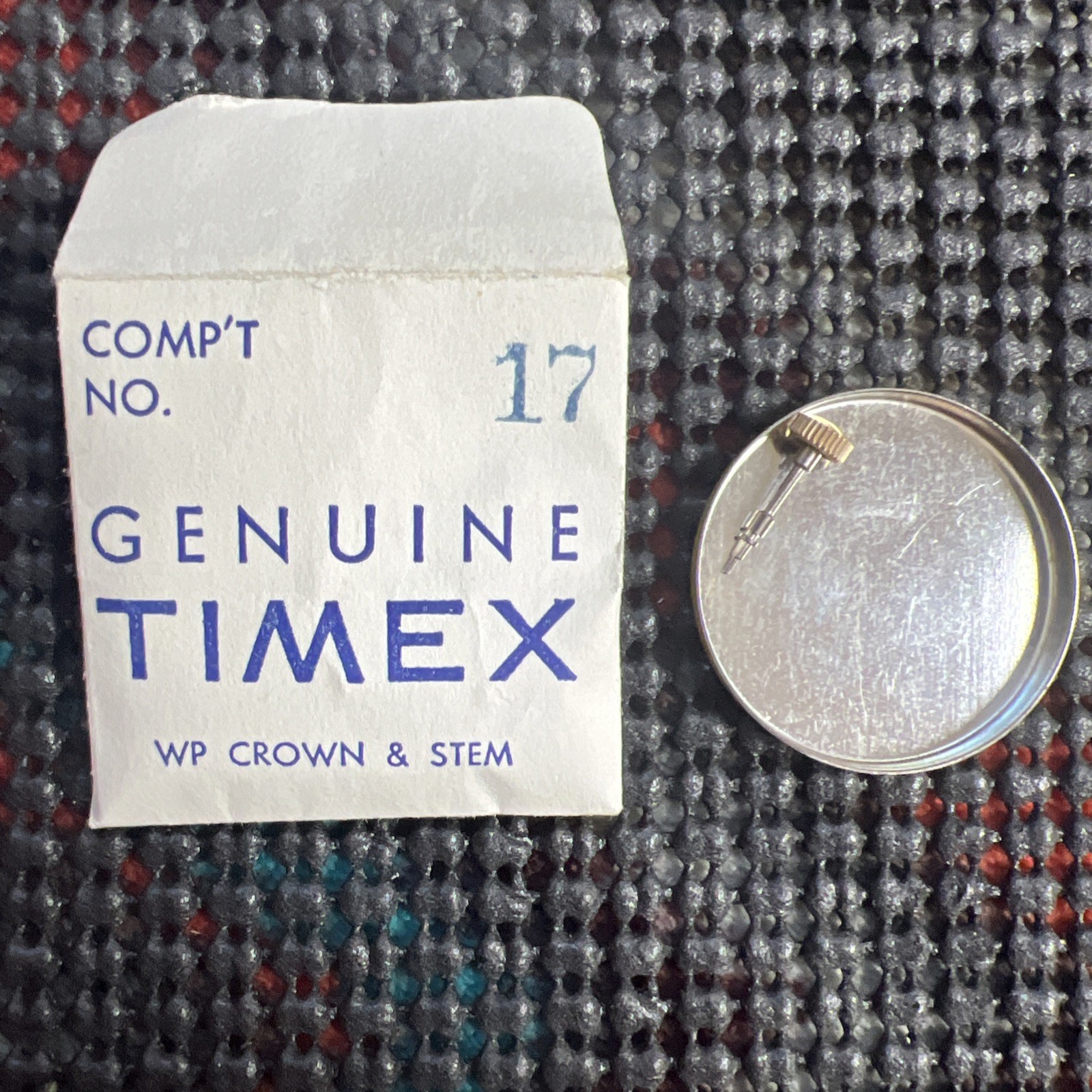 1 Genuine Timex Stem & Crown Gold Comp’t# 17 See Photo Chart W854