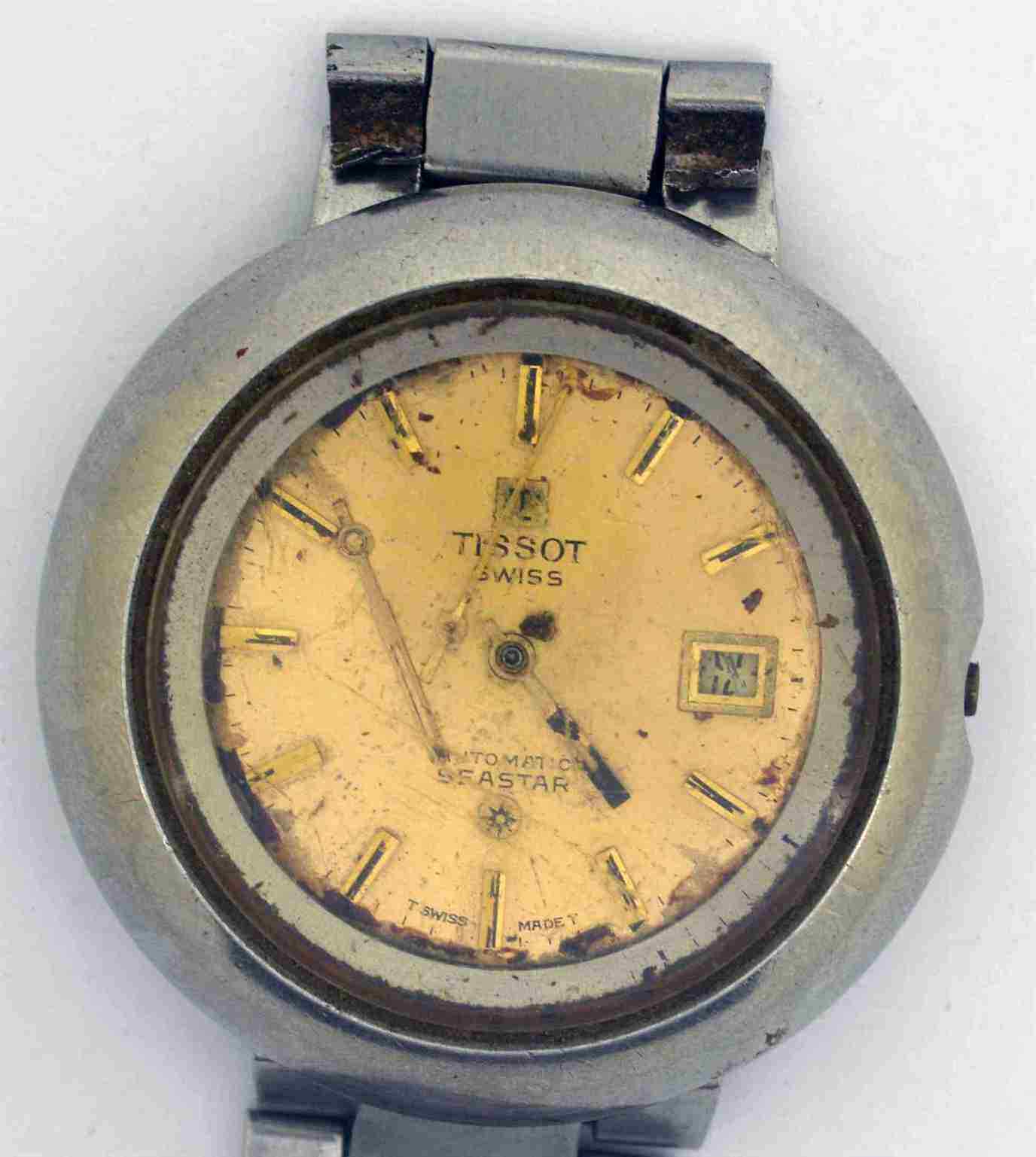 VTG TISSOT SEASTAR Steel Wristwatch. Cal: 784-2. For Repairs