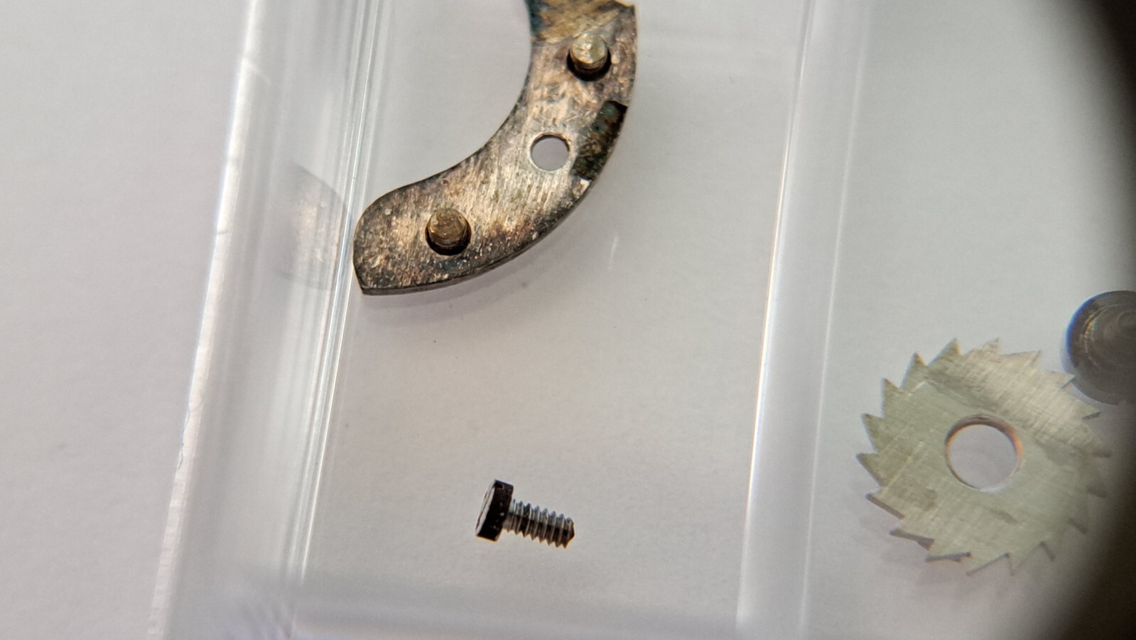 Valjoux cal 24 125 Pallet Cock and screw -Wakmann Breitling Military