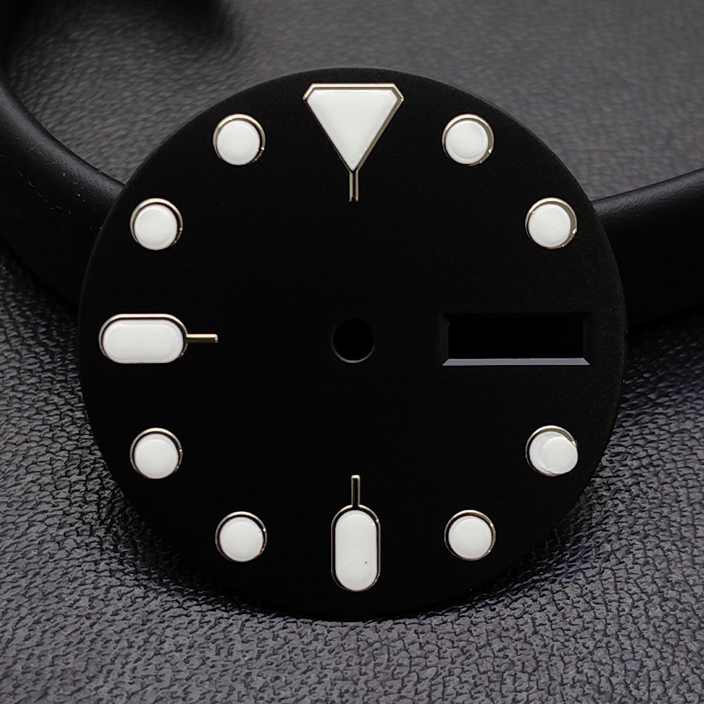 NH36 Dial 28.5mm Orange Black Green Luminous Fits NH36 Movement Watch Parts
