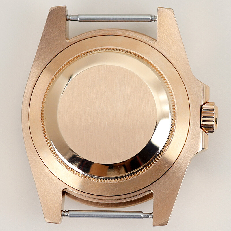 Rose Gold 40MM Watch Case 3C Luminous Ceramic Bezel Seiko Nh35 8215 2824Movement
