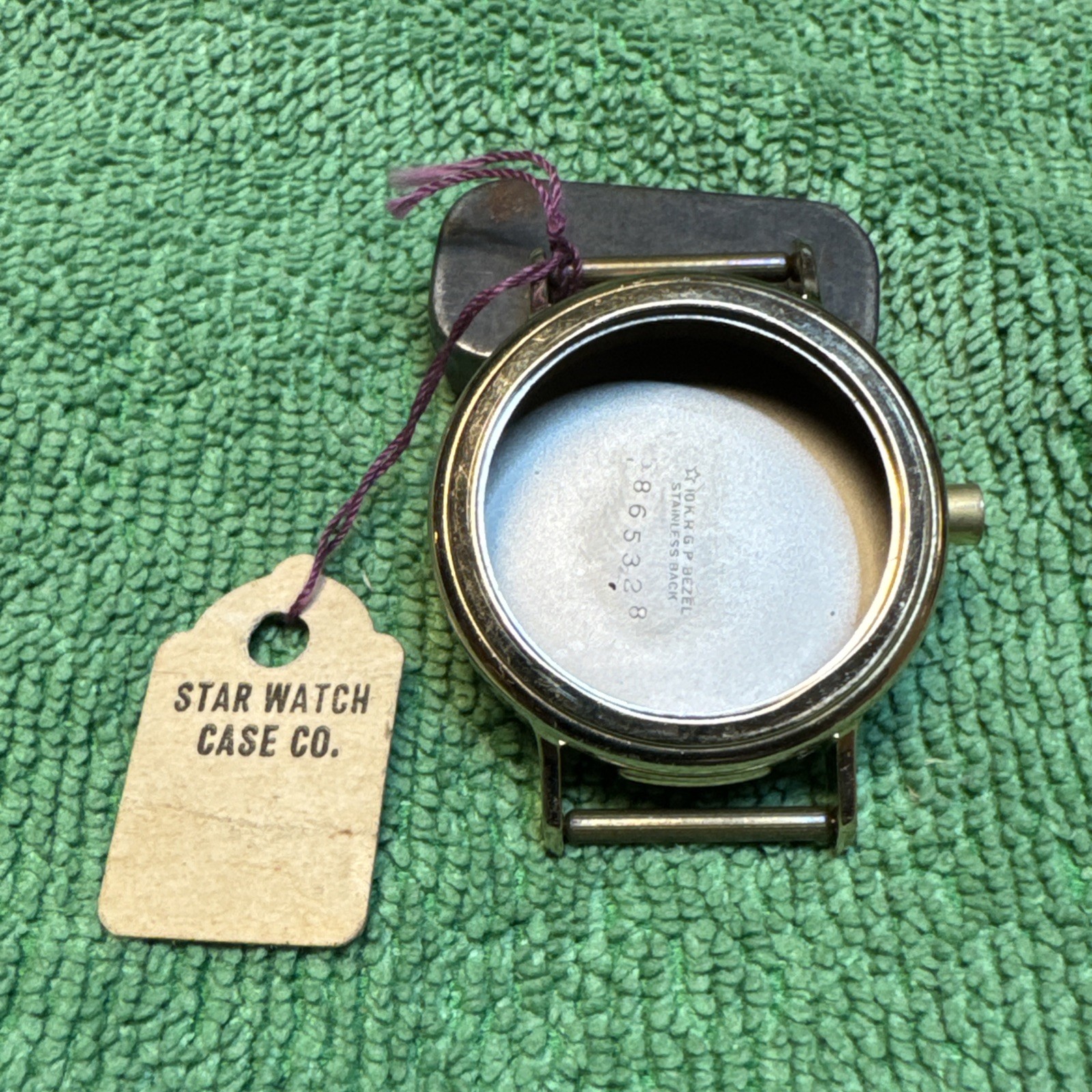 Vintage NOS Star Watch Case Co 31mm 10K Rolled Gold Bezel Stainless Back