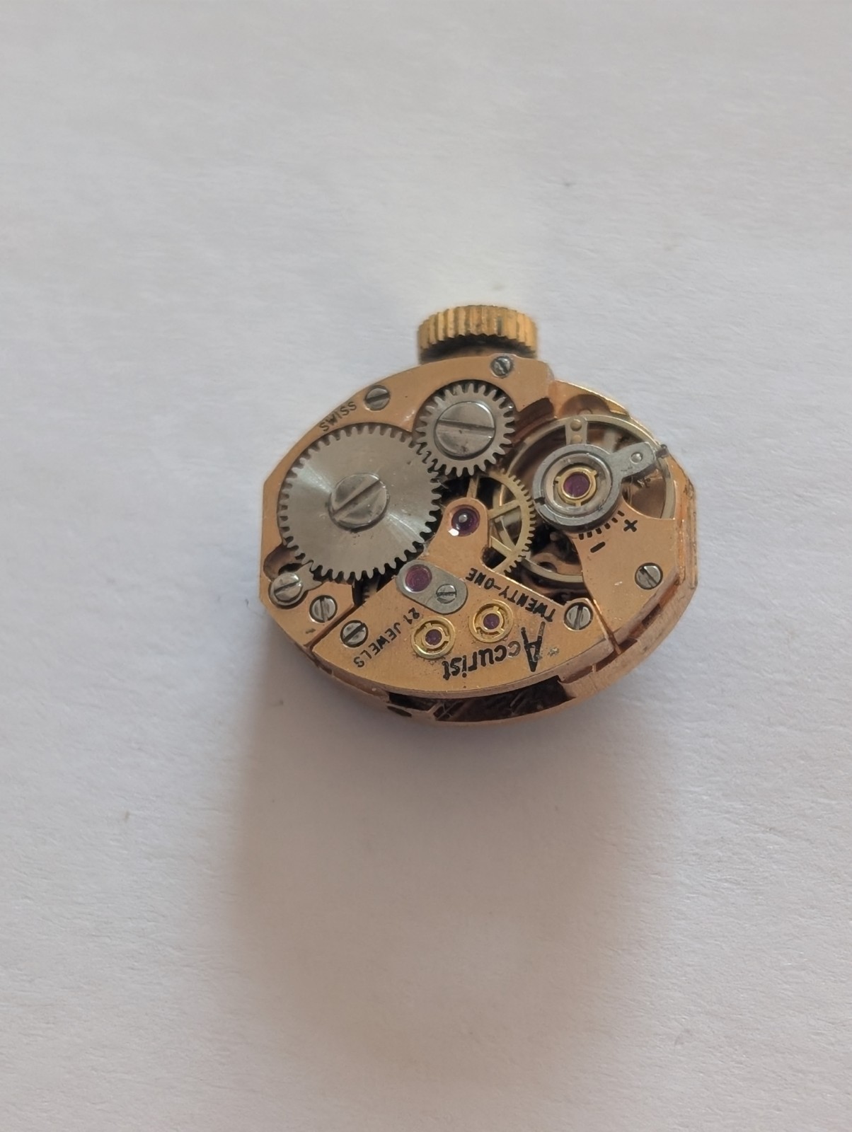 Vintage AS 1677 Mechanical Watch Movement (Runs)