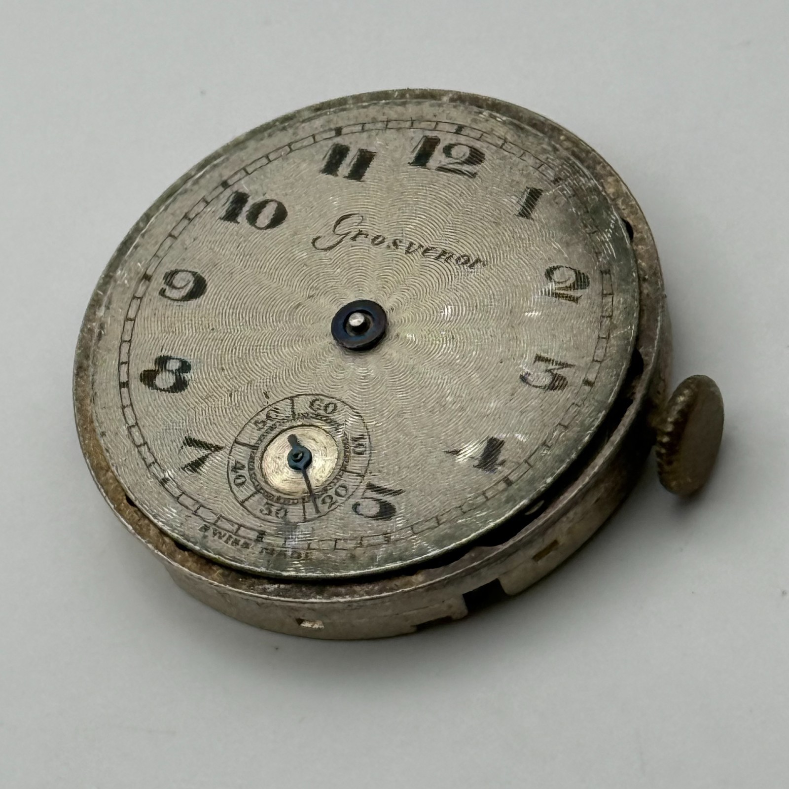 FHF 2 Watch Movement Grosvenor 15 Jewels Swiss Manual Wind Parts Repair 26.6mm