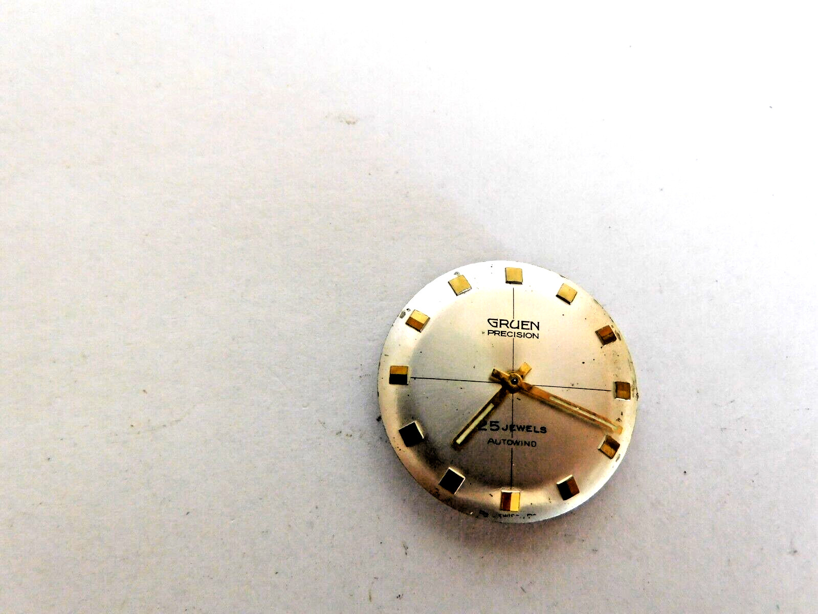 Gruen 710 SS 25 Jewels Auto Wind Precision with Dial & Hands. Running