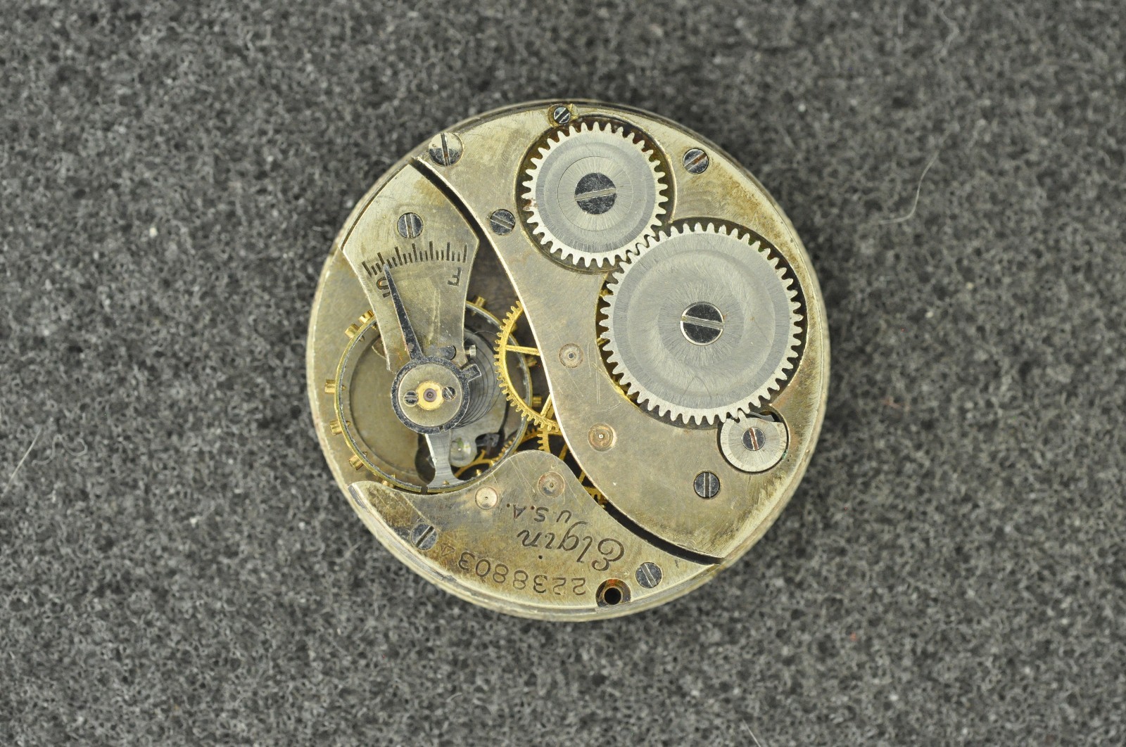 VINTAGE 6/0 SIZE GRADE 431 ELGIN PENDANT POCKET WATCH MOVEMENT – NOT RUNNING