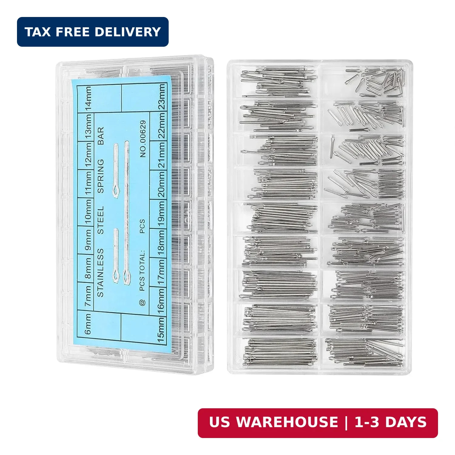 Watch Split Pin Screws Bar Strap 360Pcs Watchband Link Cotter Spring Bar Kit