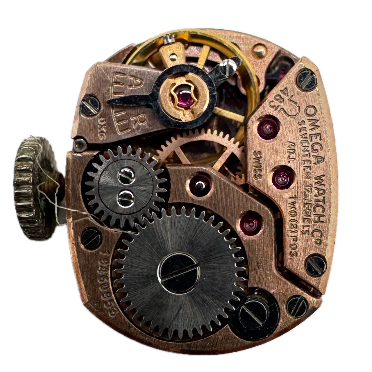 Vintage 11.5mm Omega 17 Jewel Mechanical Ladies Wristwatch Movement 483 Swiss