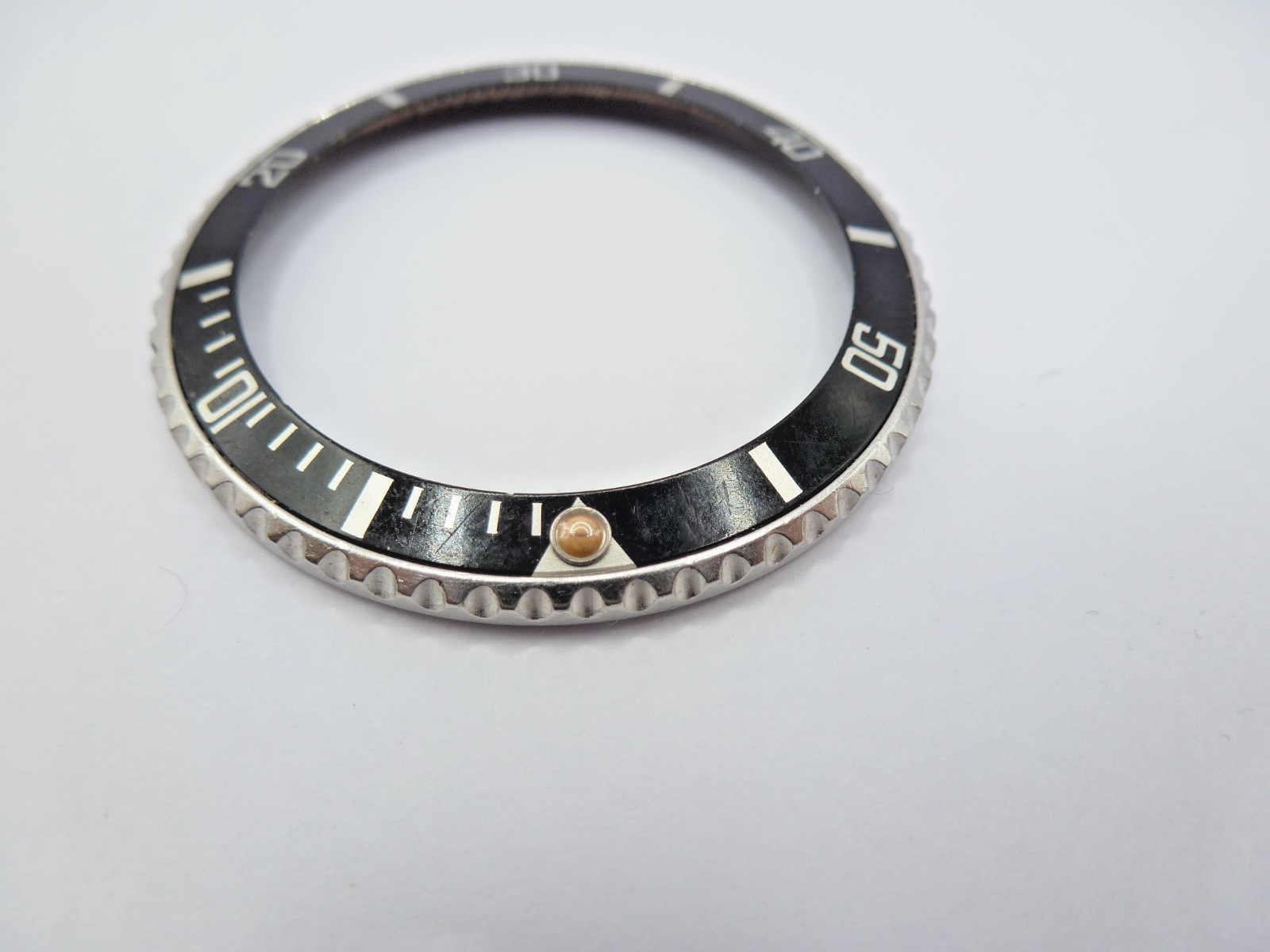 Genuine Rolex Submariner 16610/16800 complete bezel with insert vintage used –