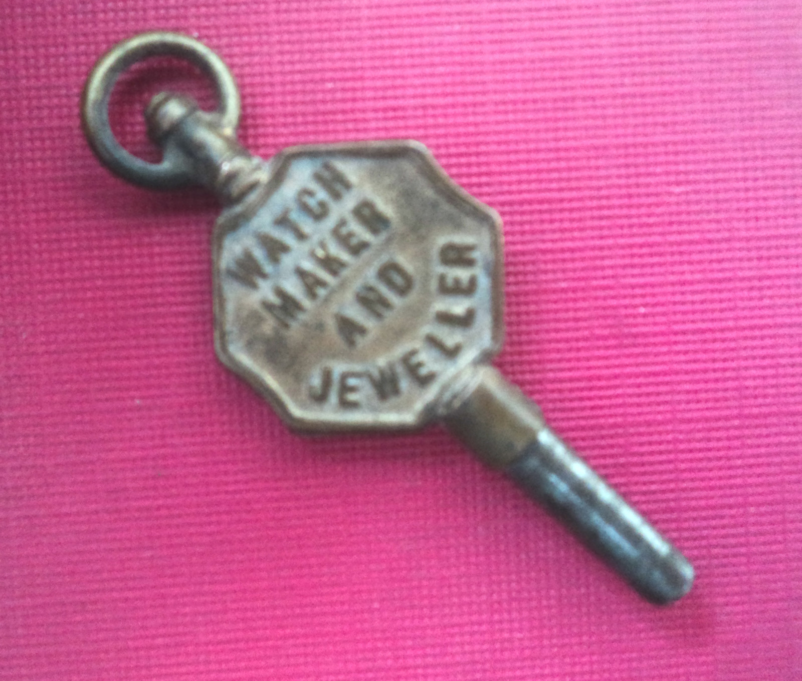 Advertising Pocket Watch Key – Walter Wood Shambles Lane Huddersfield Yorkshire