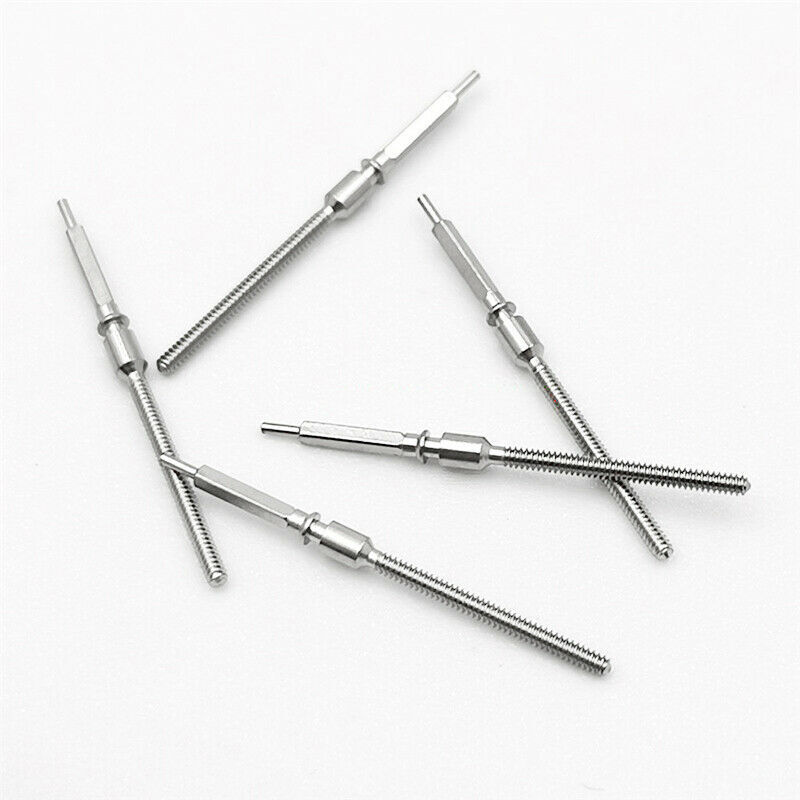 2 Pack Metal Watch 0.9mm Winding Stem Replacement Parts For 7750 7751 Movement h