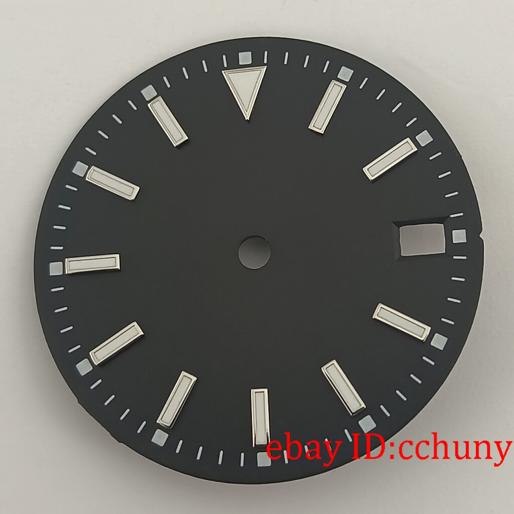 28.5mm black green blue luminous sterile Watch Dial Fit NH35 NH35A movement