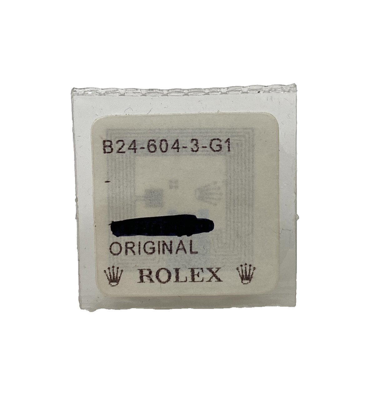 Genuine New Rolex 18k Yellow Gold Crown 24-604-3 Sealed Package