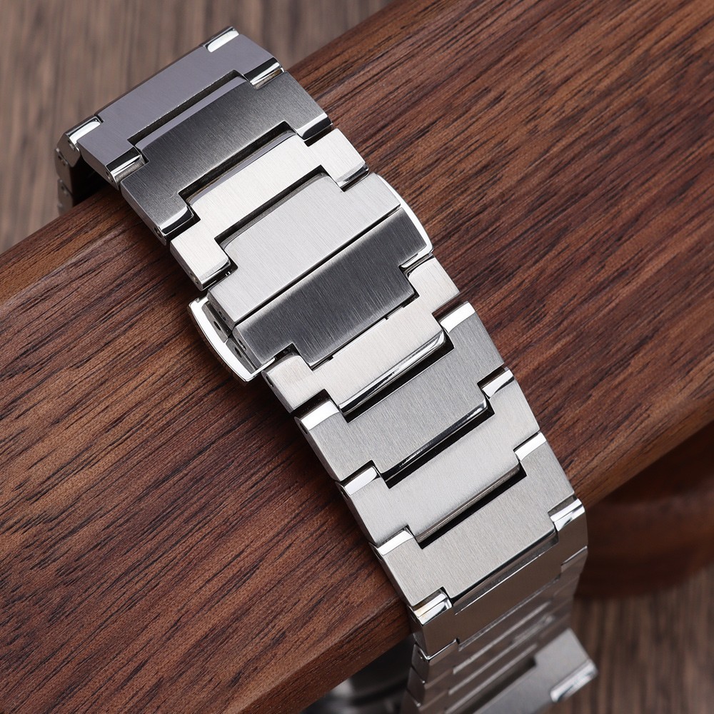 Modify PRX Mod Sapphire Silver Steel 40mm Watch Case+Strap For Seiko NH35 36 38