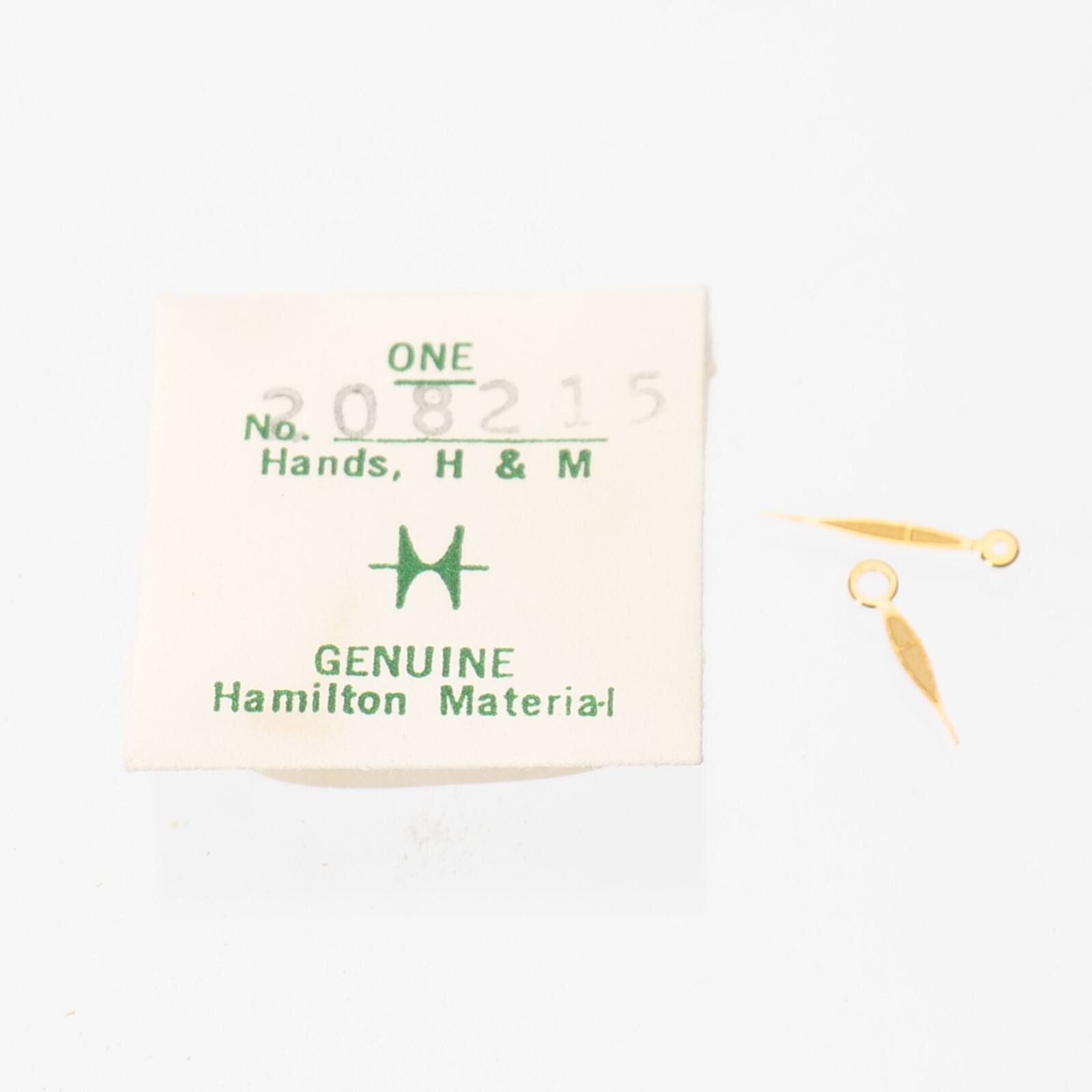 Hamilton Watch Hands No. 208215 Original Pair Hour Minute Watchmaker Parts (H22)