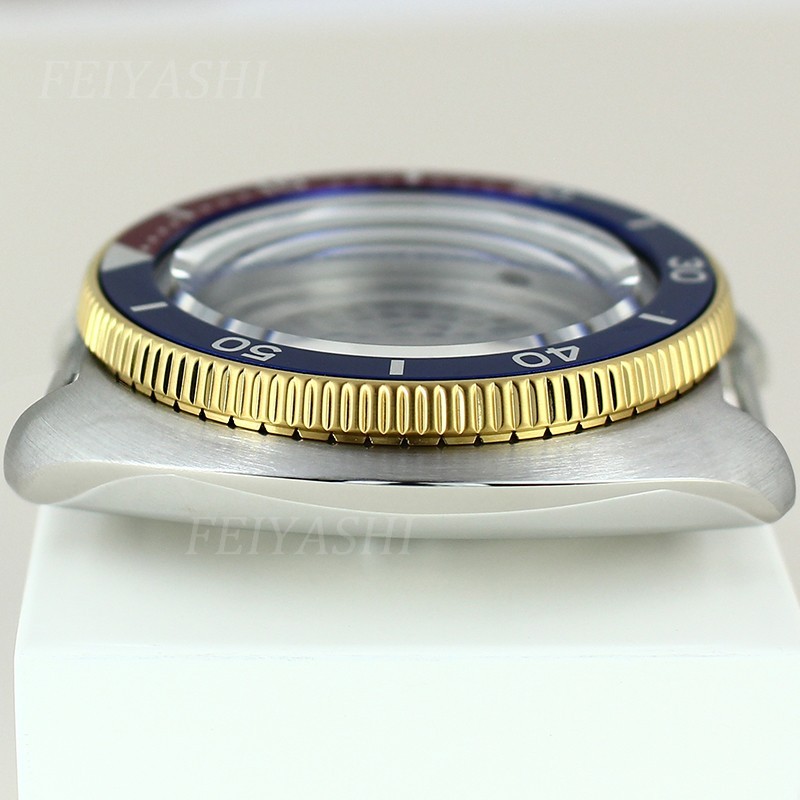 44mm Watch Case Modify Seiko turtle 6105 Mod Sapphire 10ATM For Seiko NH35 38 36