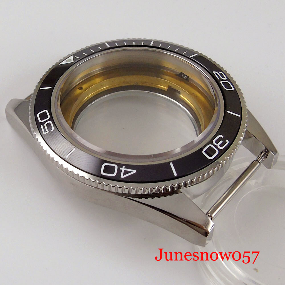 Automatic Build Watch Case Set Glass Back for MIYOTA 8215 ETA2836 Dial Needles