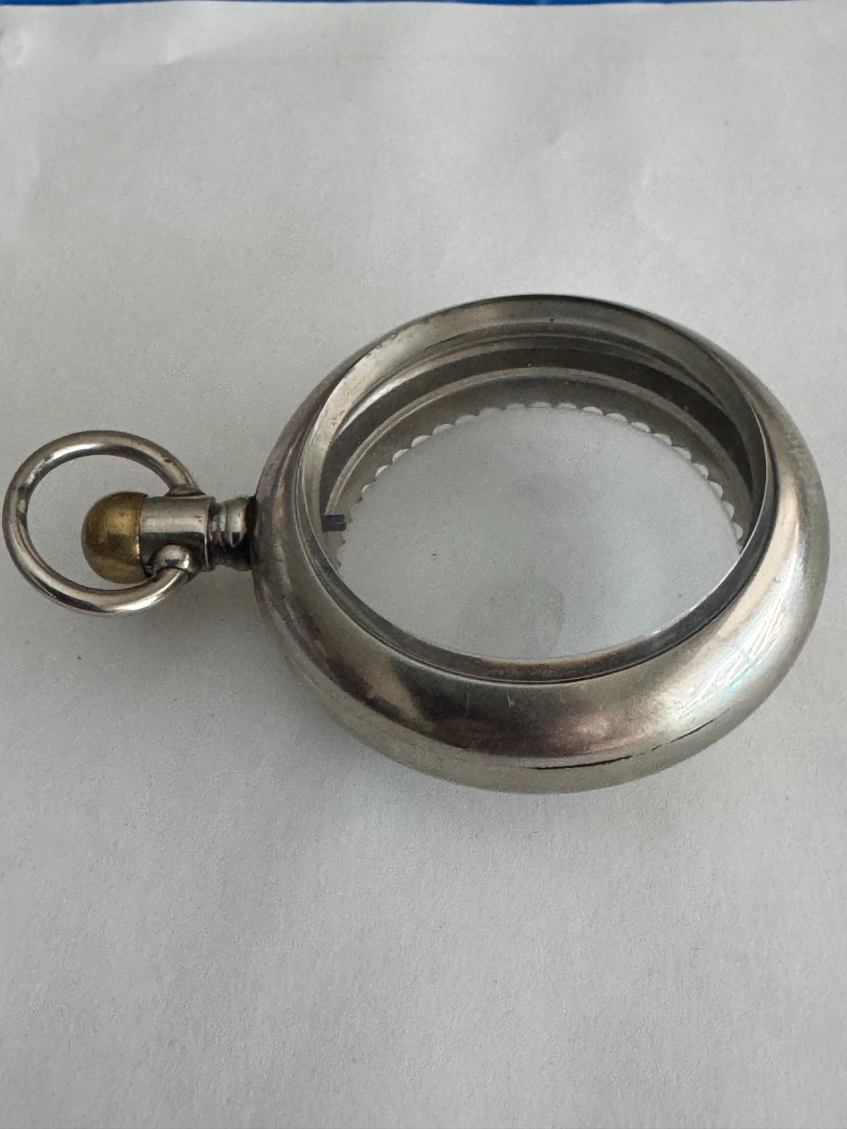 VINTAGE 18 SIZE DISPLAY BACK POCKET WATCH CASE PENDANT & LEVER SET
