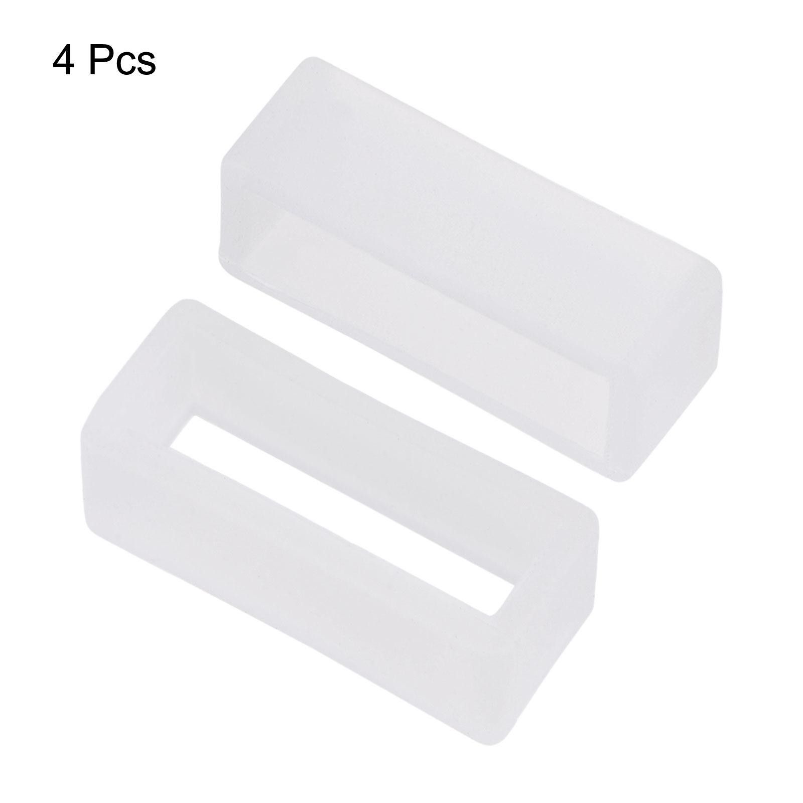 Watch strap Slots, for 19mm width watch strap, transparent 4 pcs