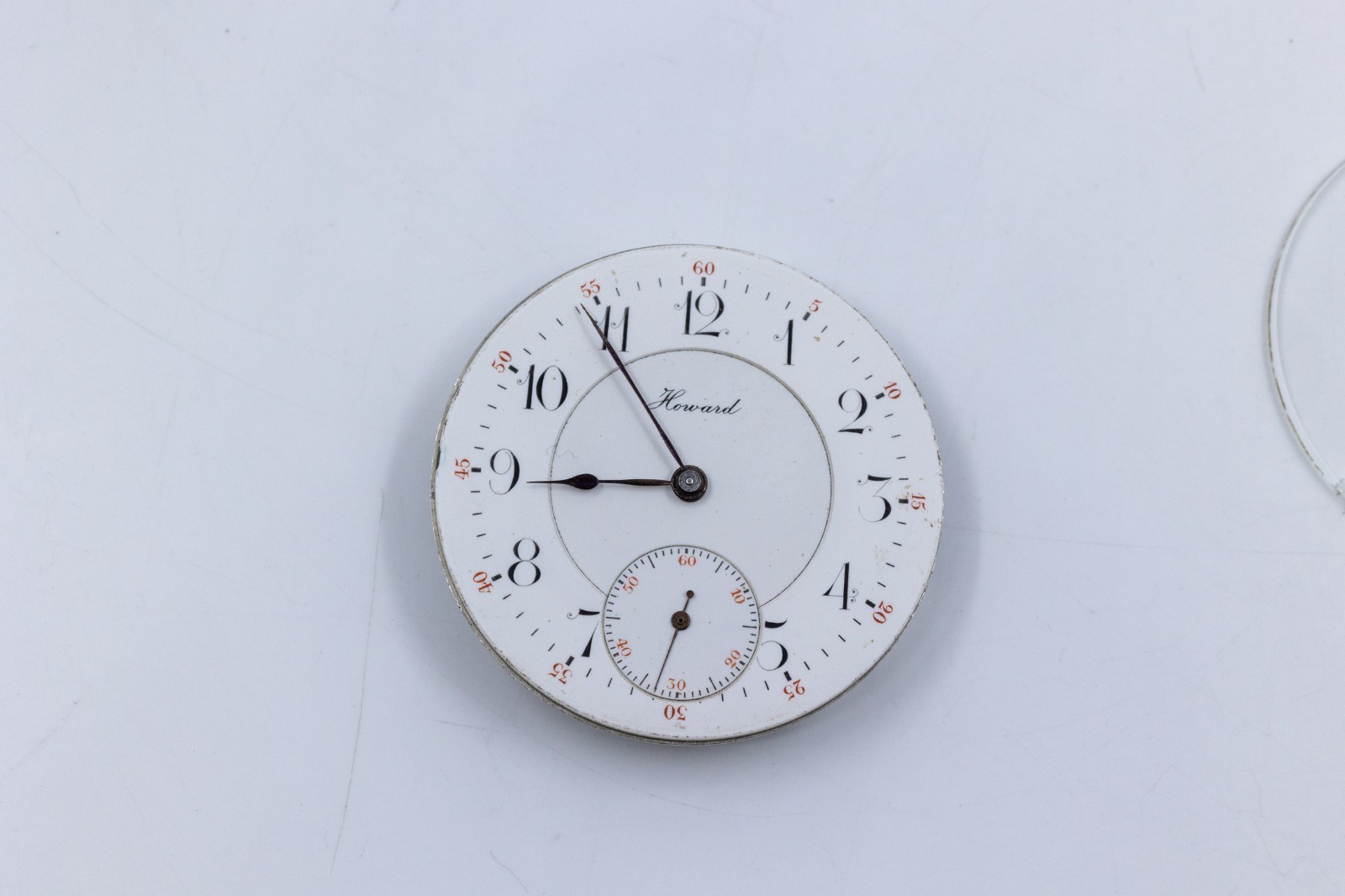 ANTIQUE HOWARD 21 JEWEL SERIES 10 POCKET WATCH MOVEMENT & DIAL
