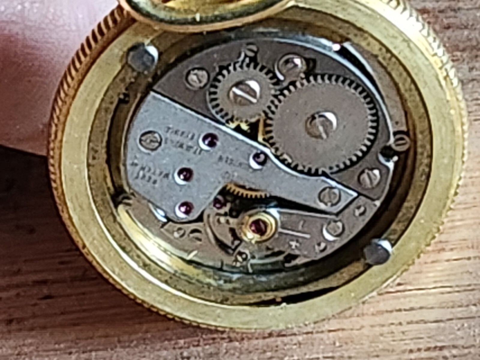 Paul Dominique Pocket Watch 17 Jewels Shock Absorber Kent France Parts Vintage