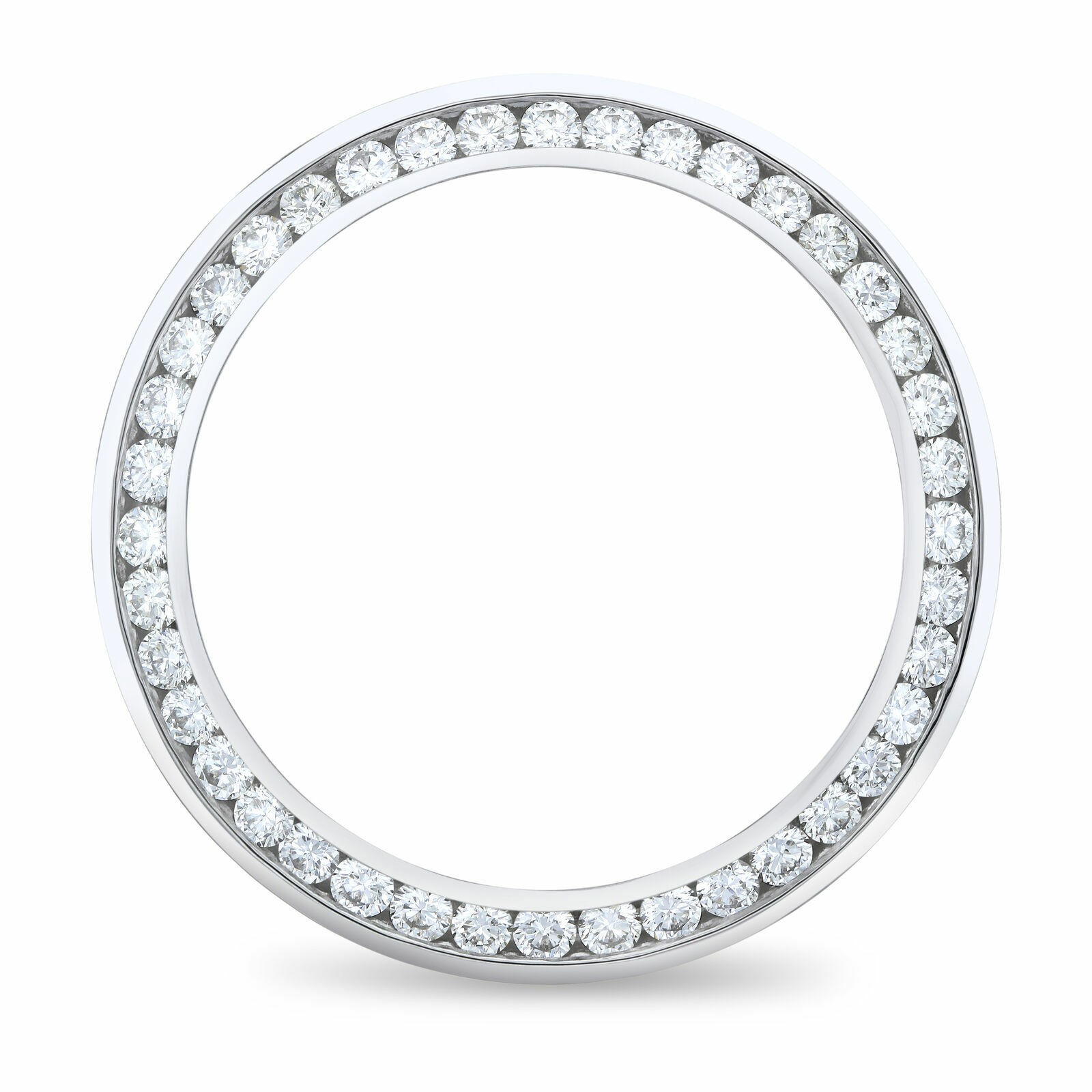 NATURAL DIAMOND BEZEL FOR ROLEX YACHTMASTER, THUNDERBIRD 3CT WHITE GOLD