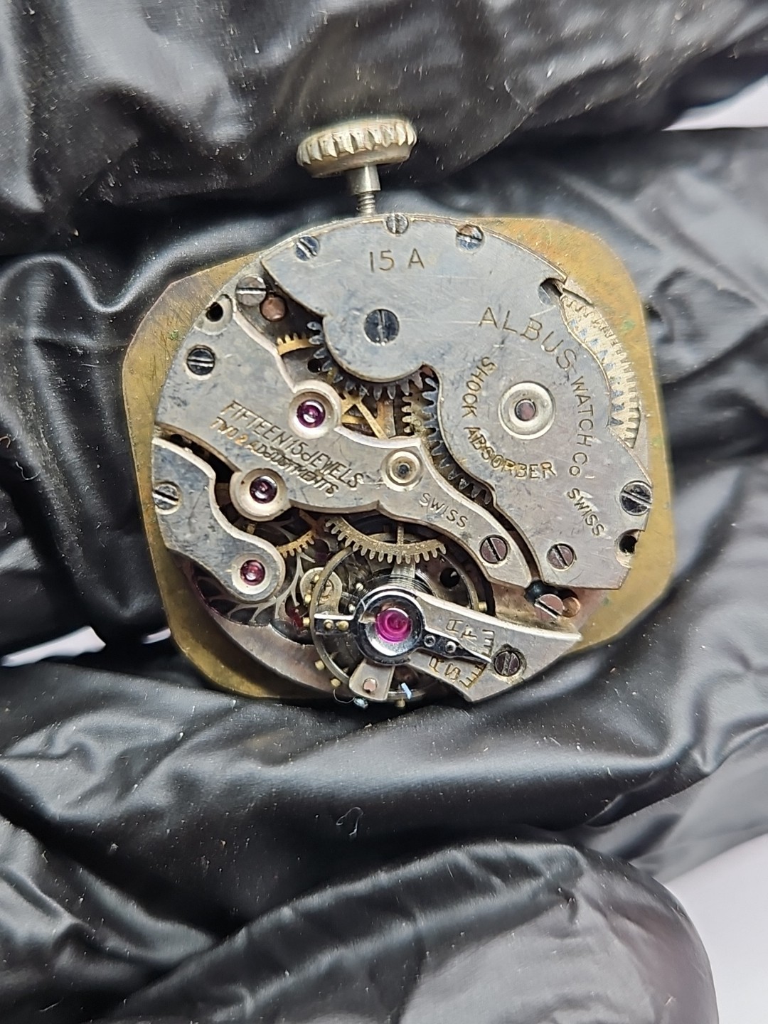 Art Deco Albus 15j Watch Movement Parts/Repair (R4)