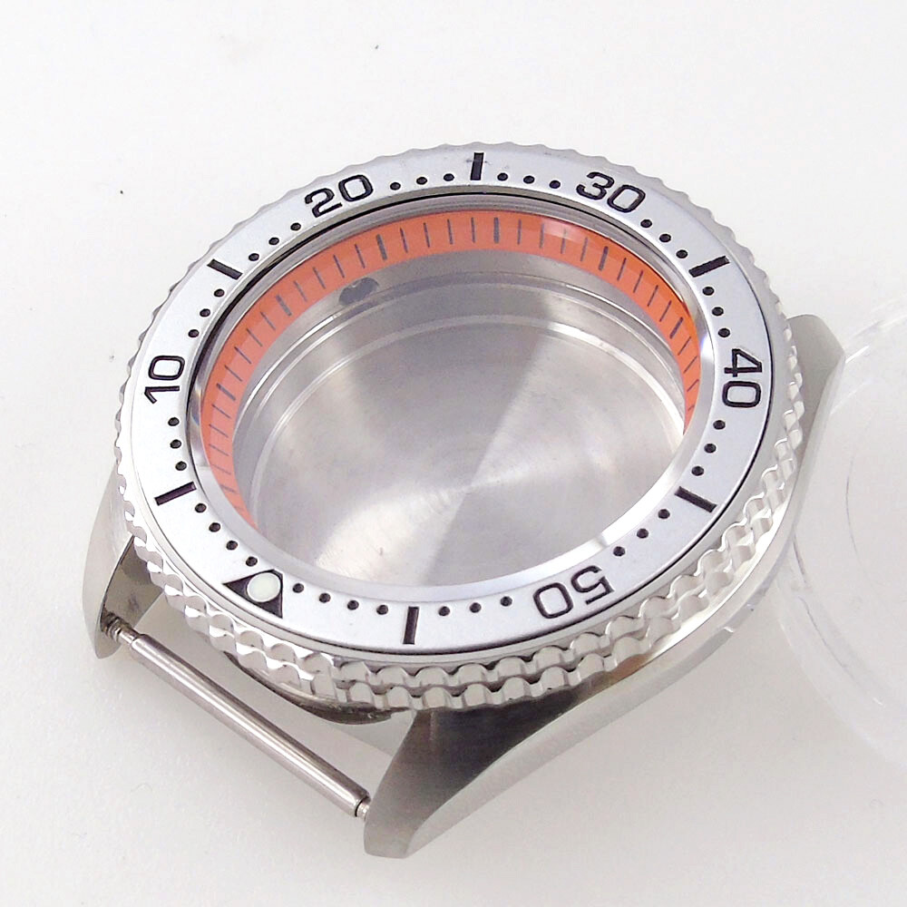 42mm Sapphire Glass Crown at 3.8 Fit NH34 NH35A NH36A Watch Case Ceramic Insert