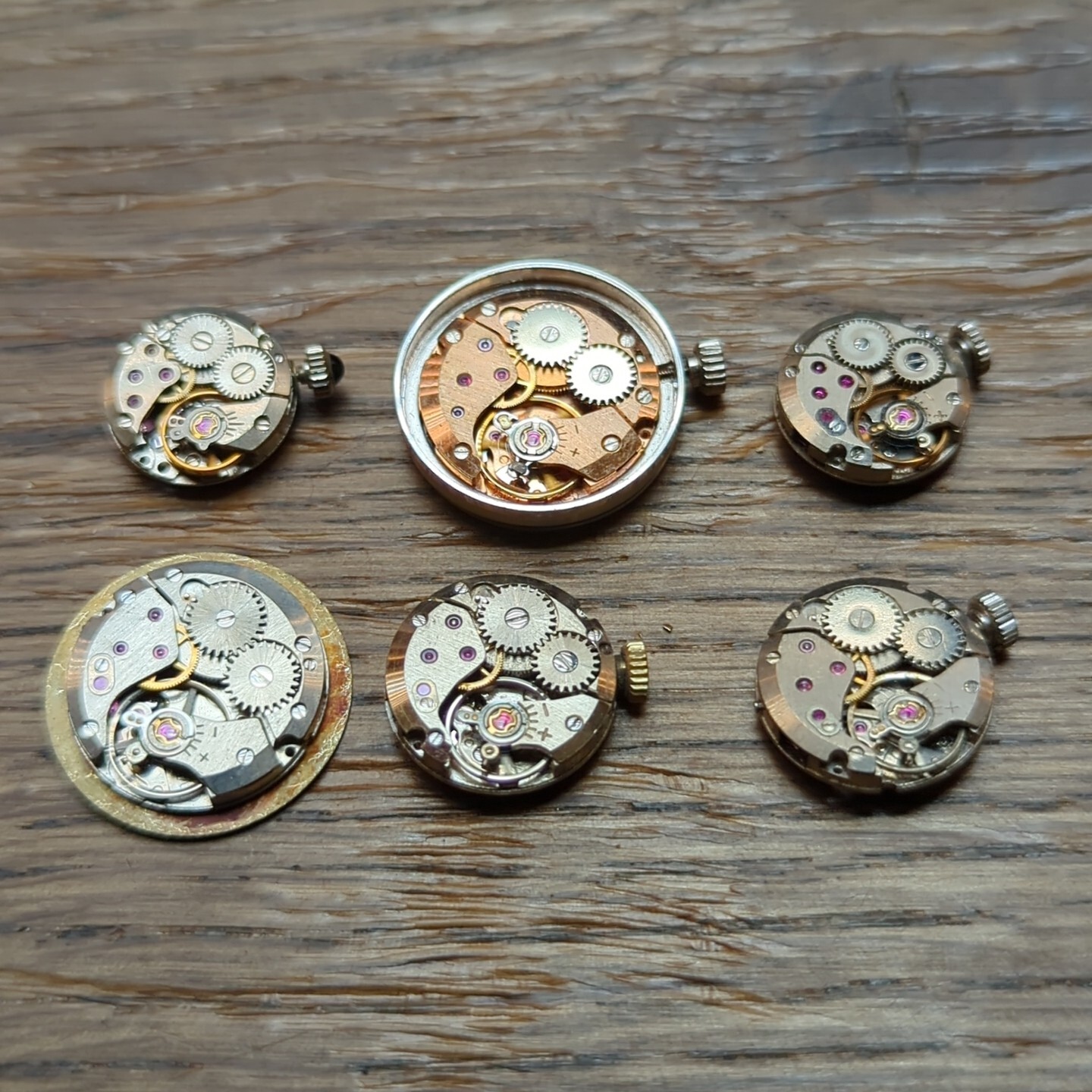 6 x ETA Ladies Watch Movements, All Working, Mixed Sizes (N243)