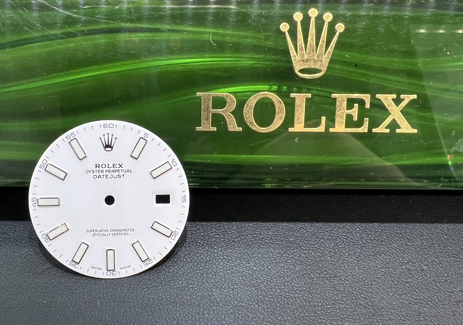 Original Rolex Dial DateJust 2 Men’s 41mm Ivory Stick Index 116334/116300