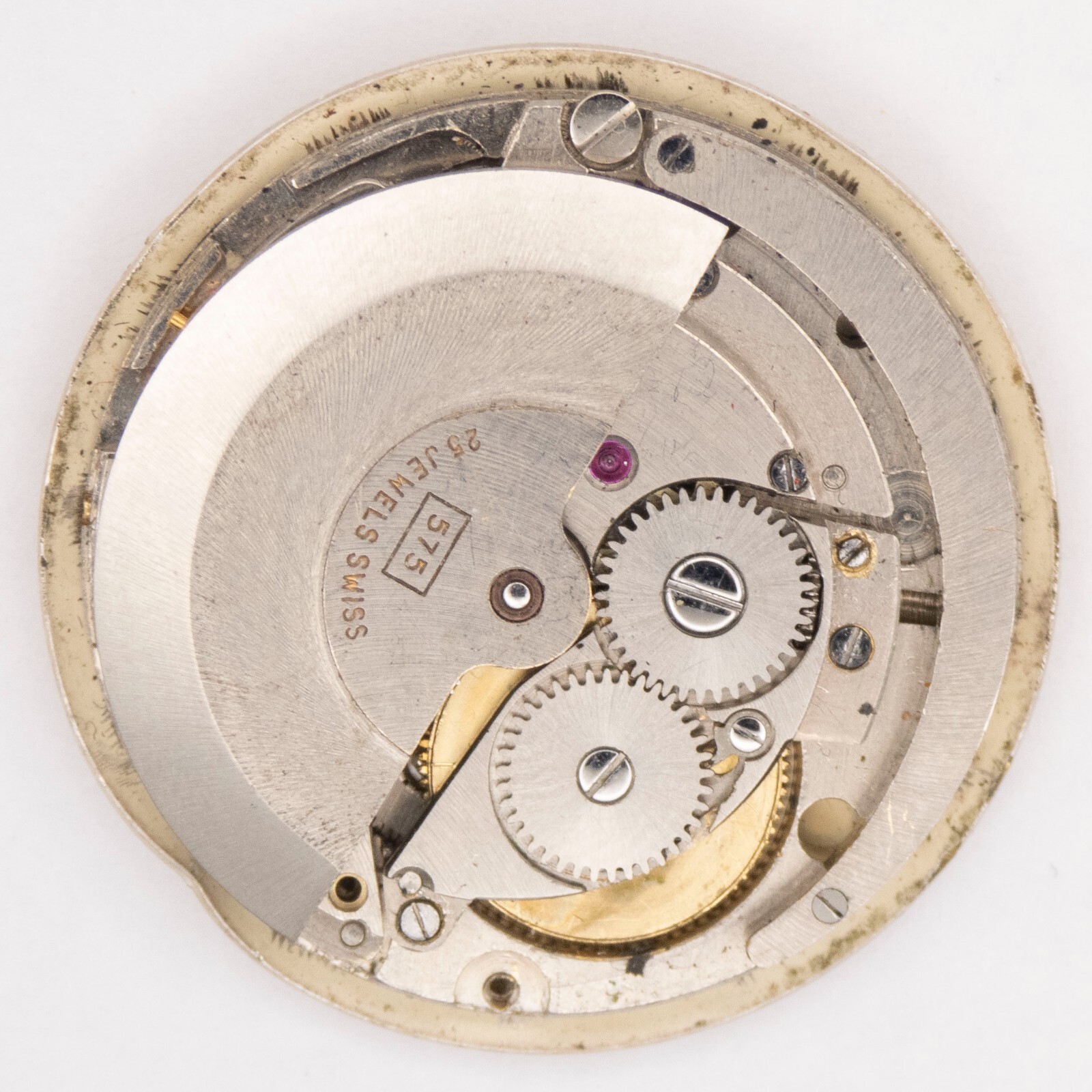 Vintage Rotary Cal. 575 25-Jewel Automatic Wristwatch Movement, Parts / Repair
