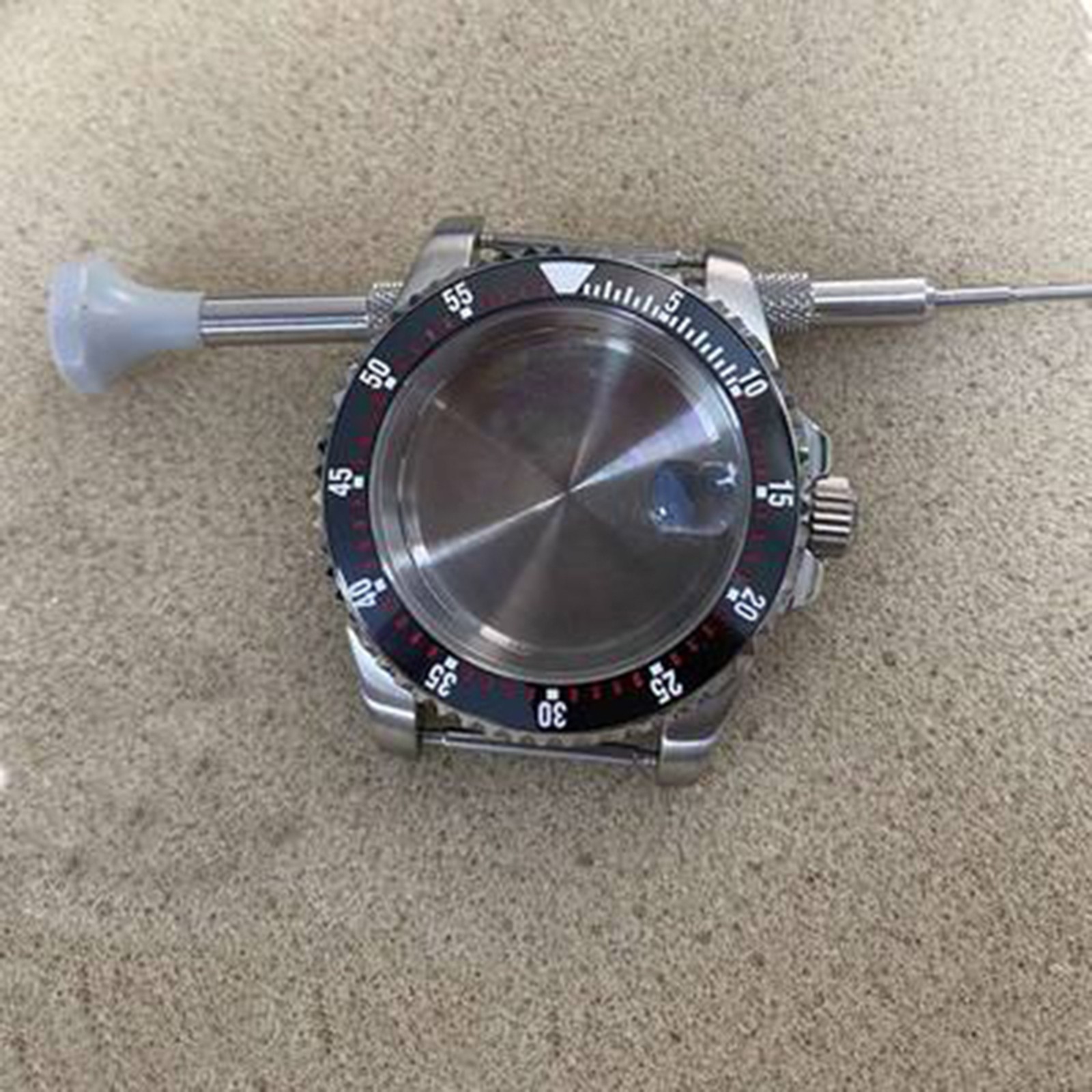 Ceramic Ring Stainless Steel Watch Case 40mm Accessories For NH35/36 Movement