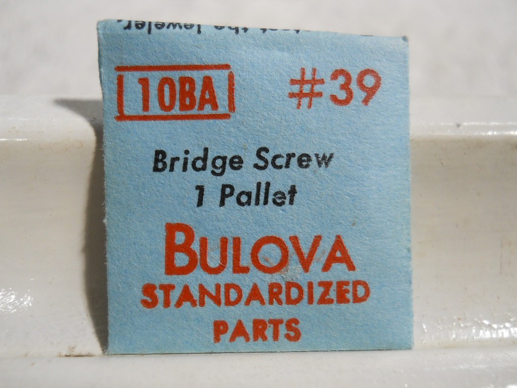 Bulova Part 39 – Bridge Pallet Screw – Caliber 10BA – Watch Replacement / Repair
