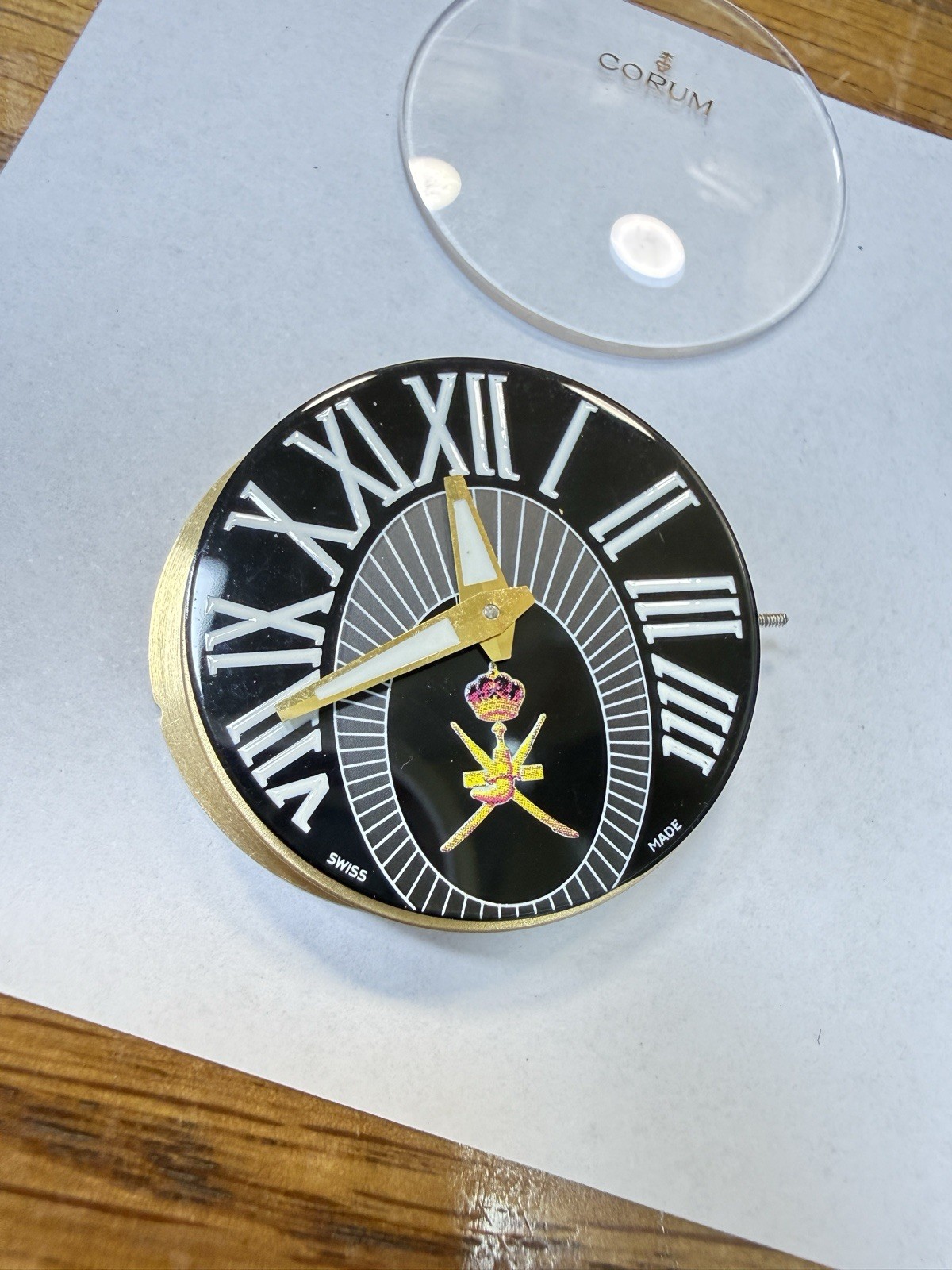 Corum Movment Eta 2892A2 Oman Logo Dial + Original Glass Excellent