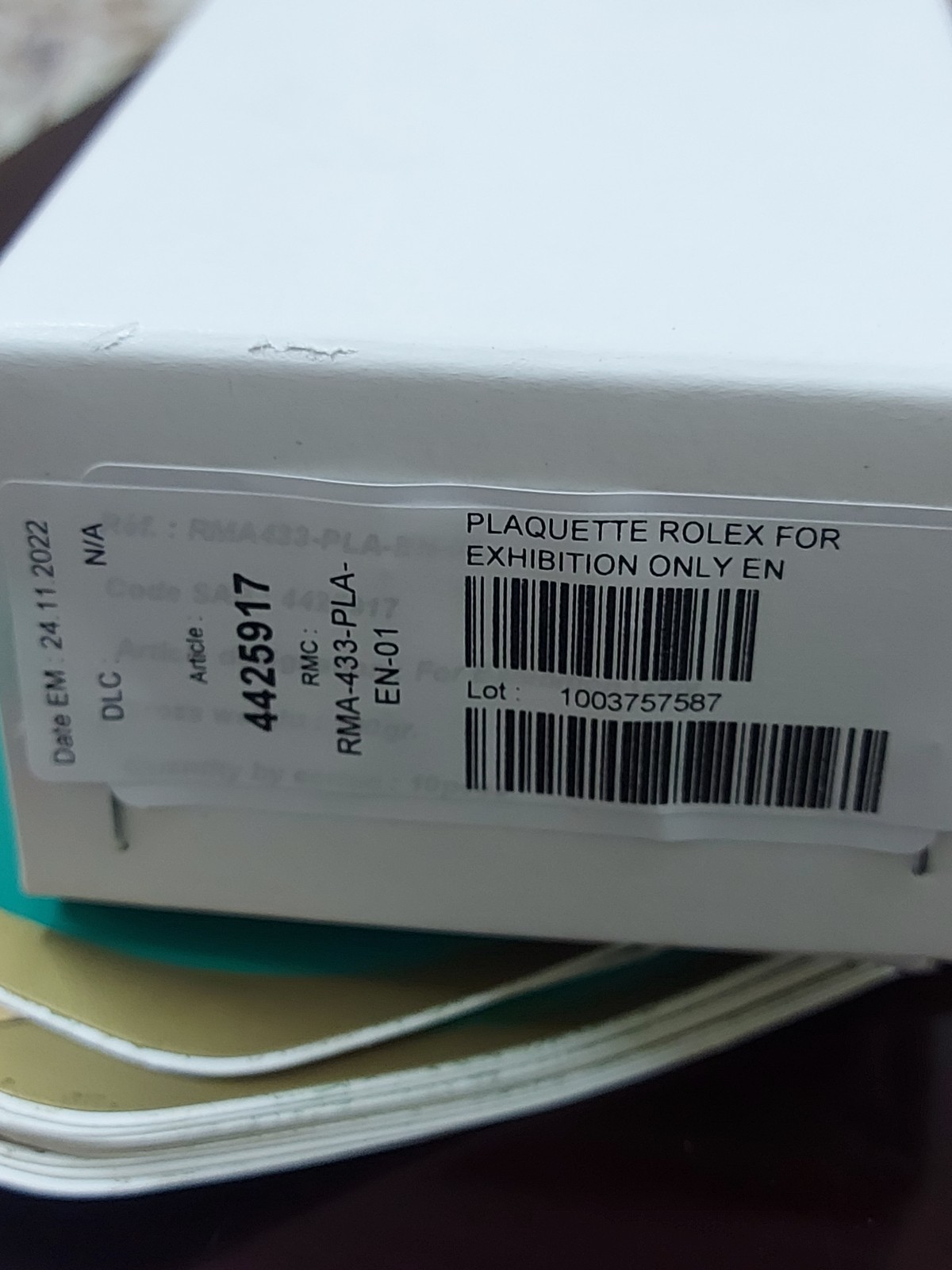 Genuine Rolex Baby label Tags. Authorised Dealer DISPLAY PLAQUE. Each