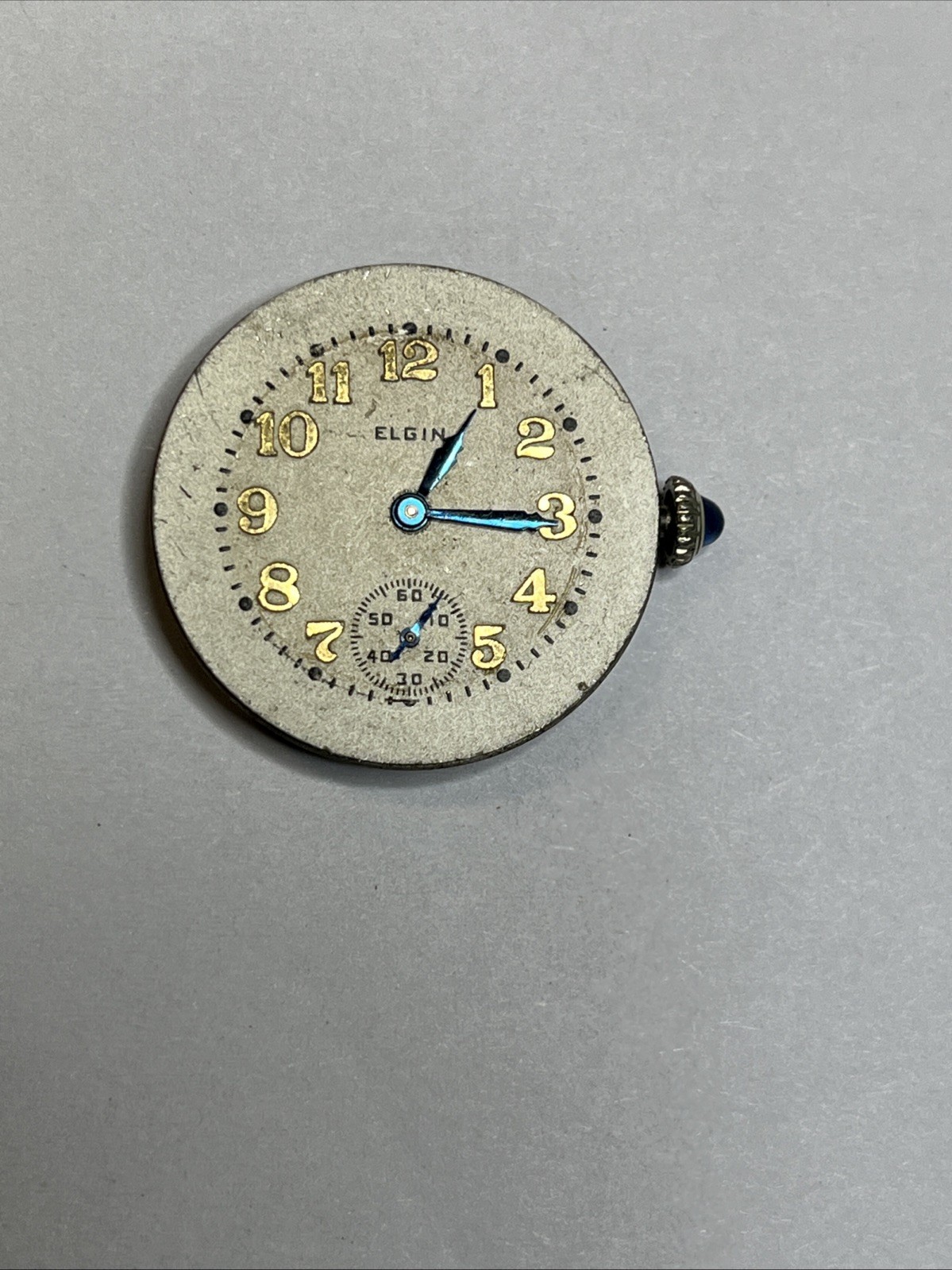 VINTAGE ELGIN WATCH MOVEMENT, CAL. 430, 7J YEAR 1922 6/0s 24936447