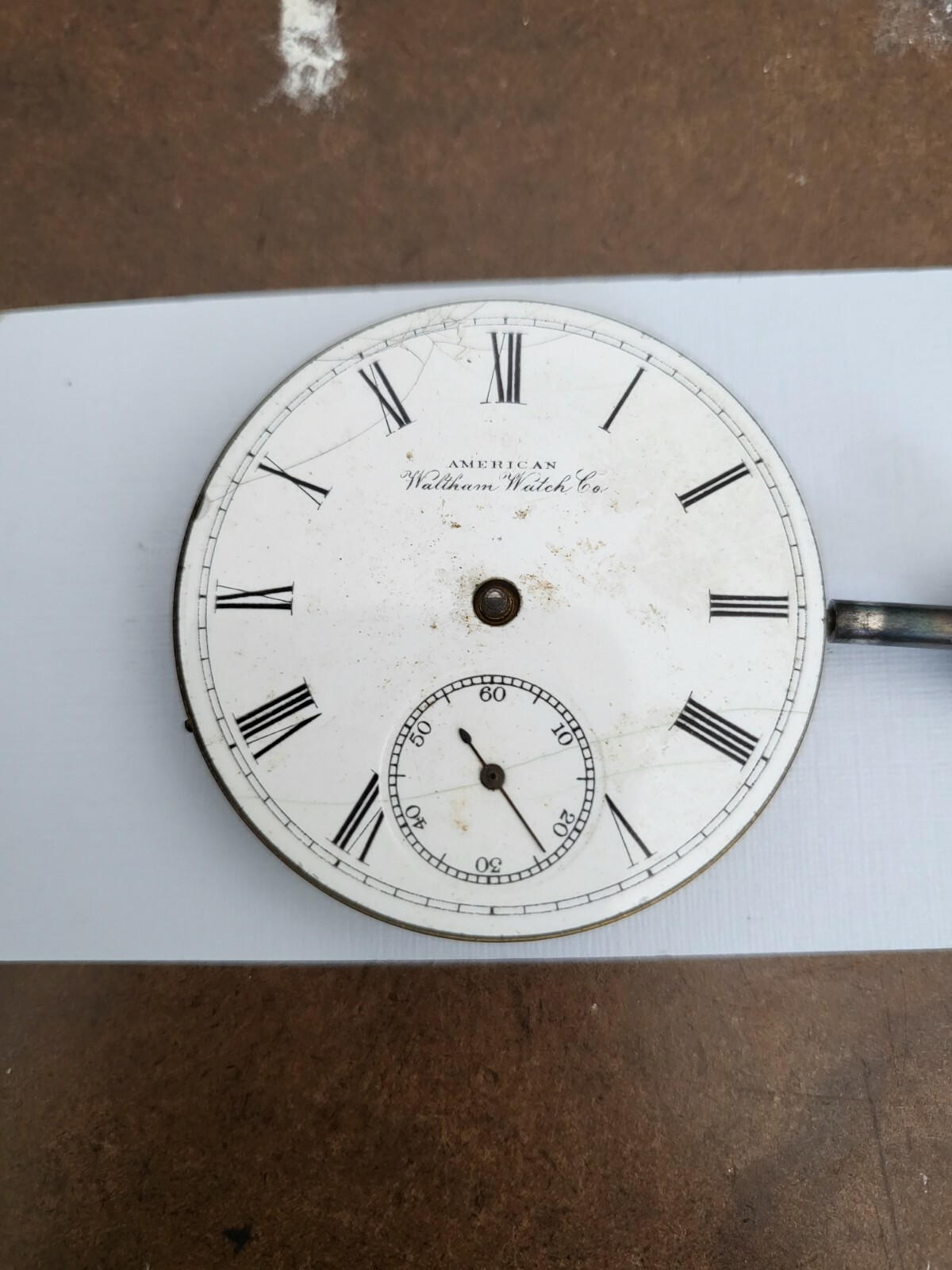 movement pocket watch American Waltham Watch Co. No63554.42 For Parts.
