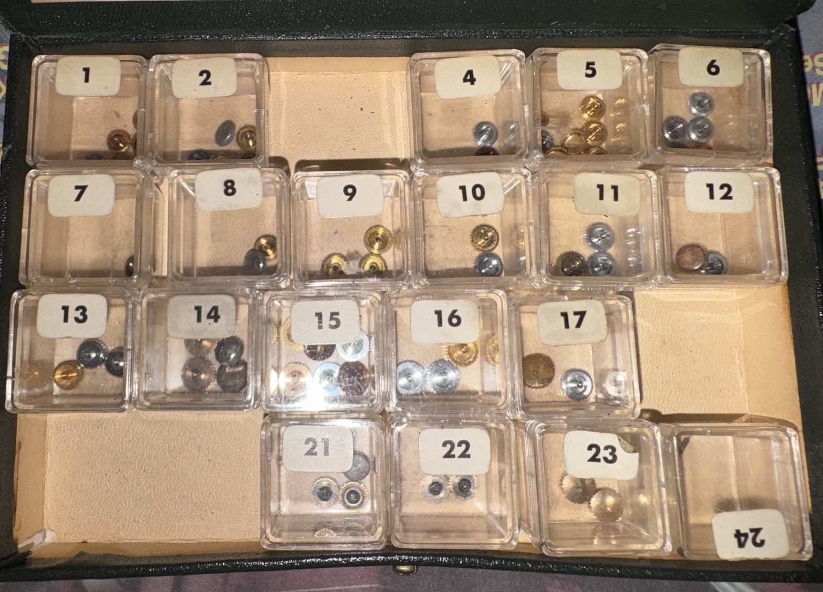 Pin Lever Crown Assortment Newall No. C143 In Original Case